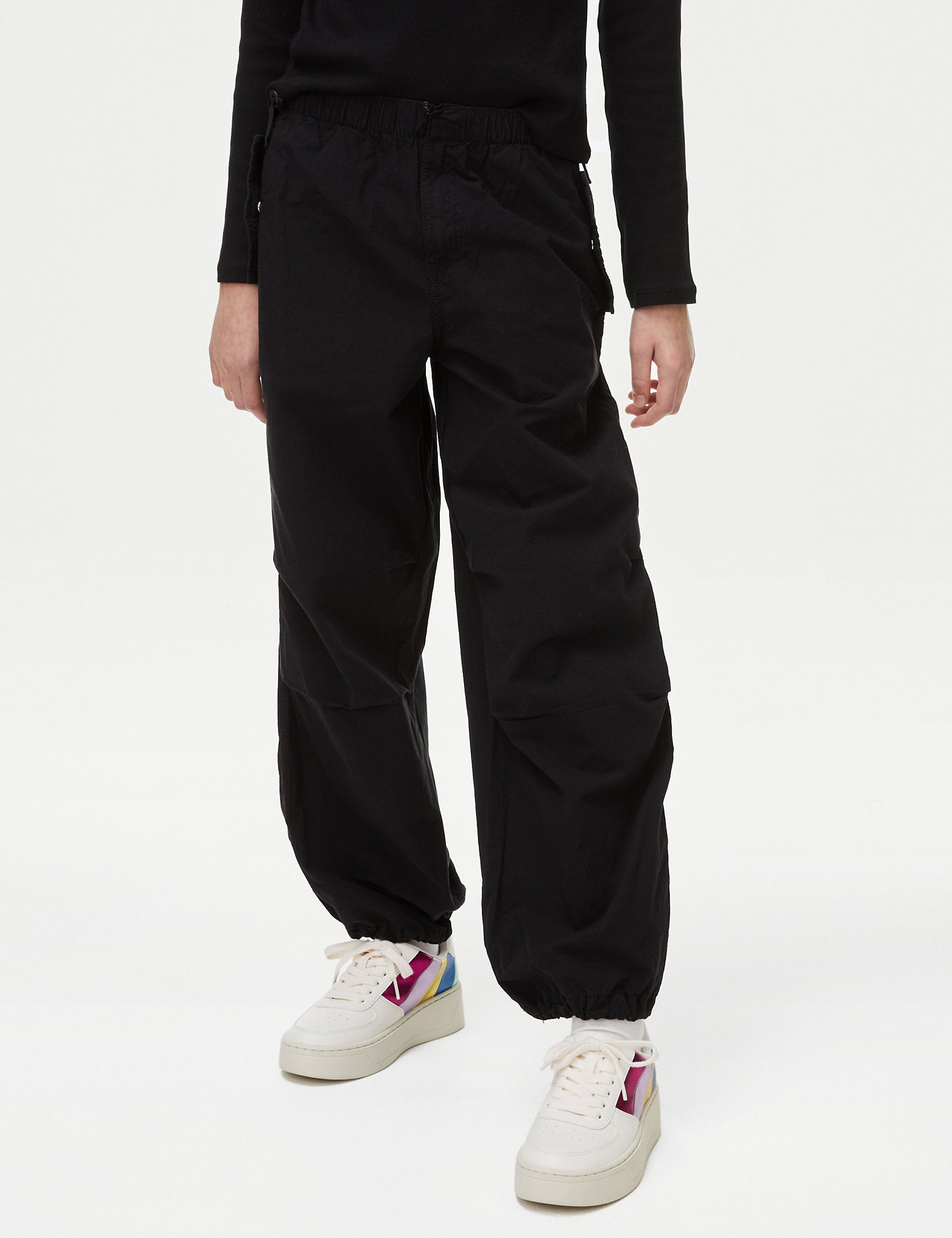 Pure Cotton Parachute Trousers