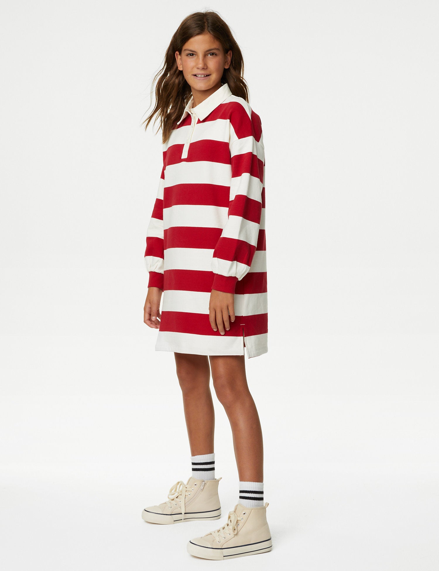 Pure Cotton Striped Dress