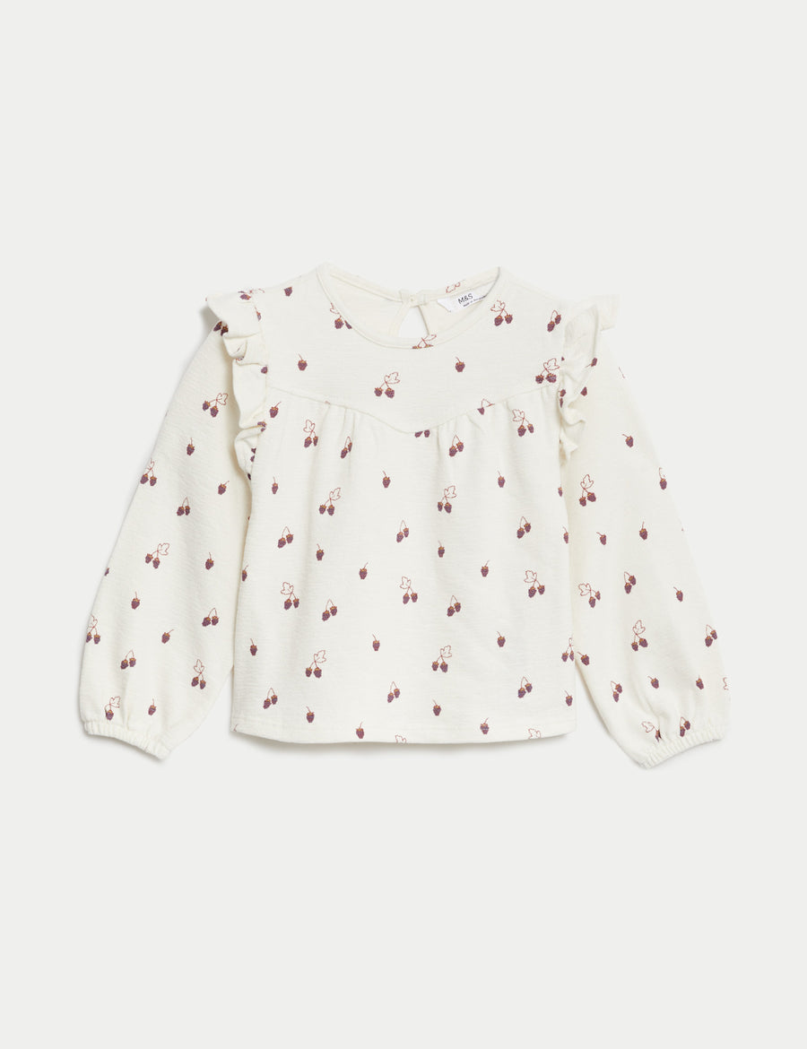 Pure Cotton Fruit Print Top