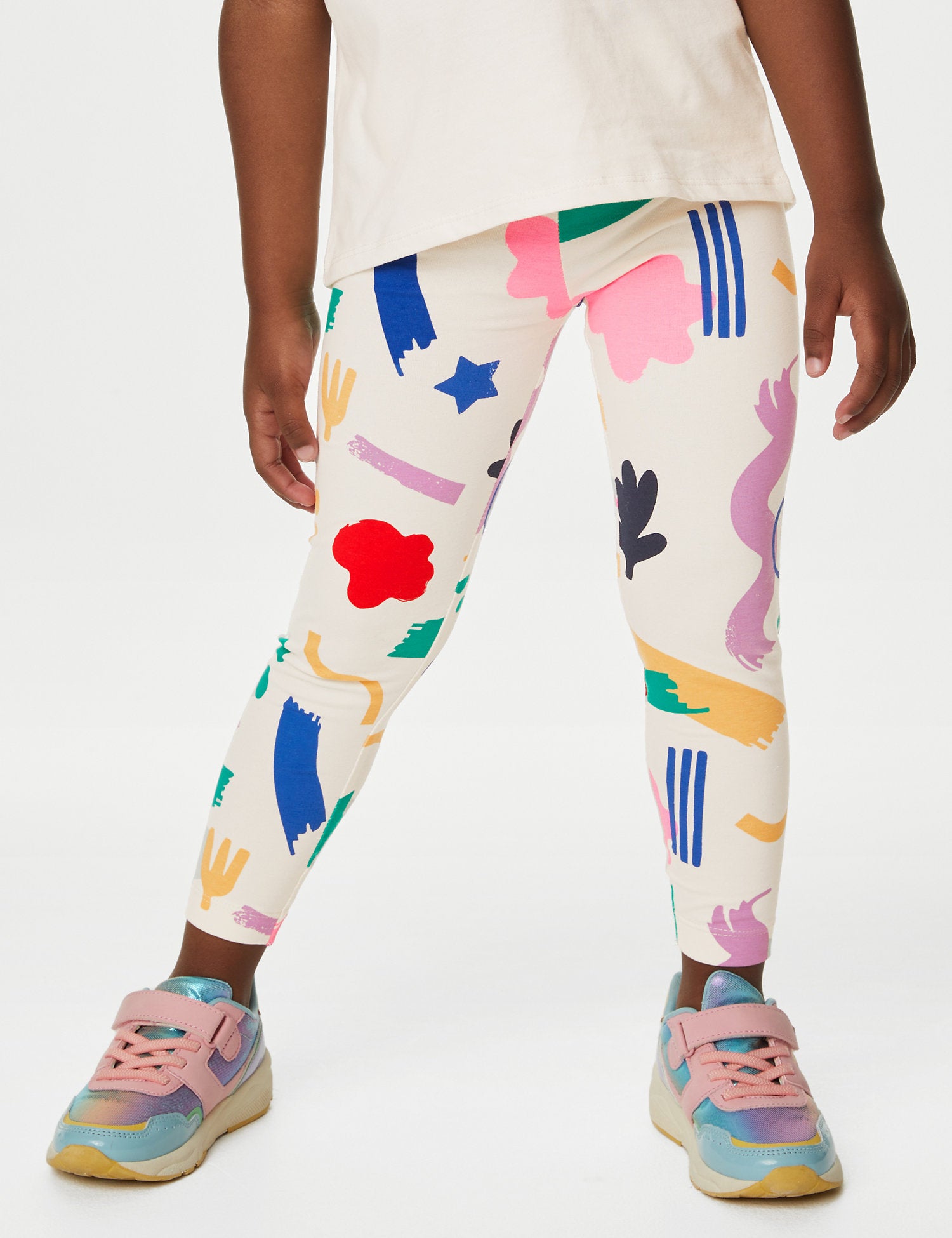 Cotton Rich Patterned Leggings