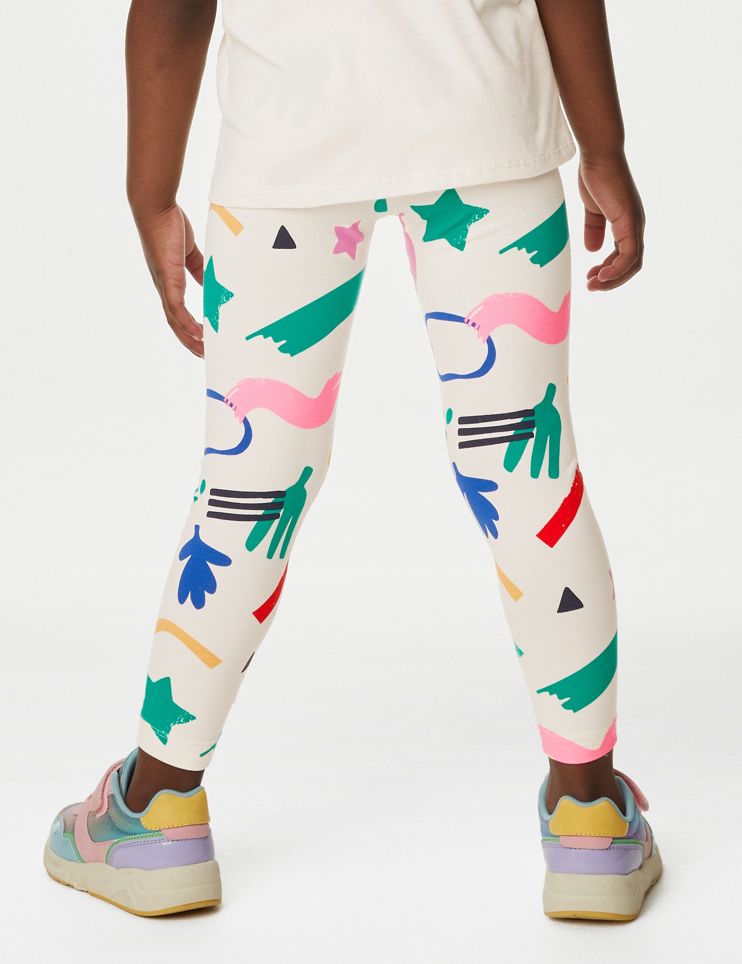 Cotton Rich Patterned Leggings