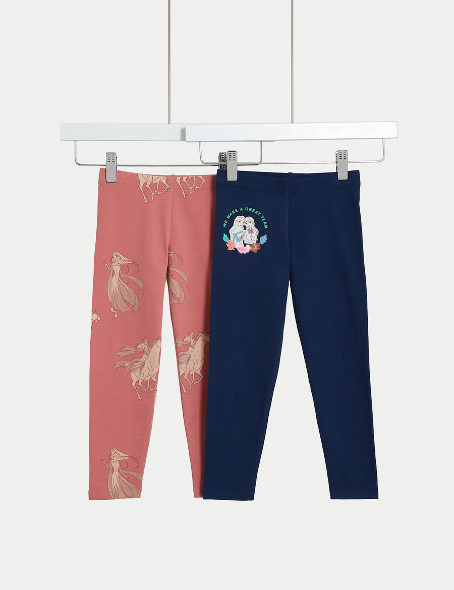 2pk Disney Frozen™ Cotton Rich Leggings