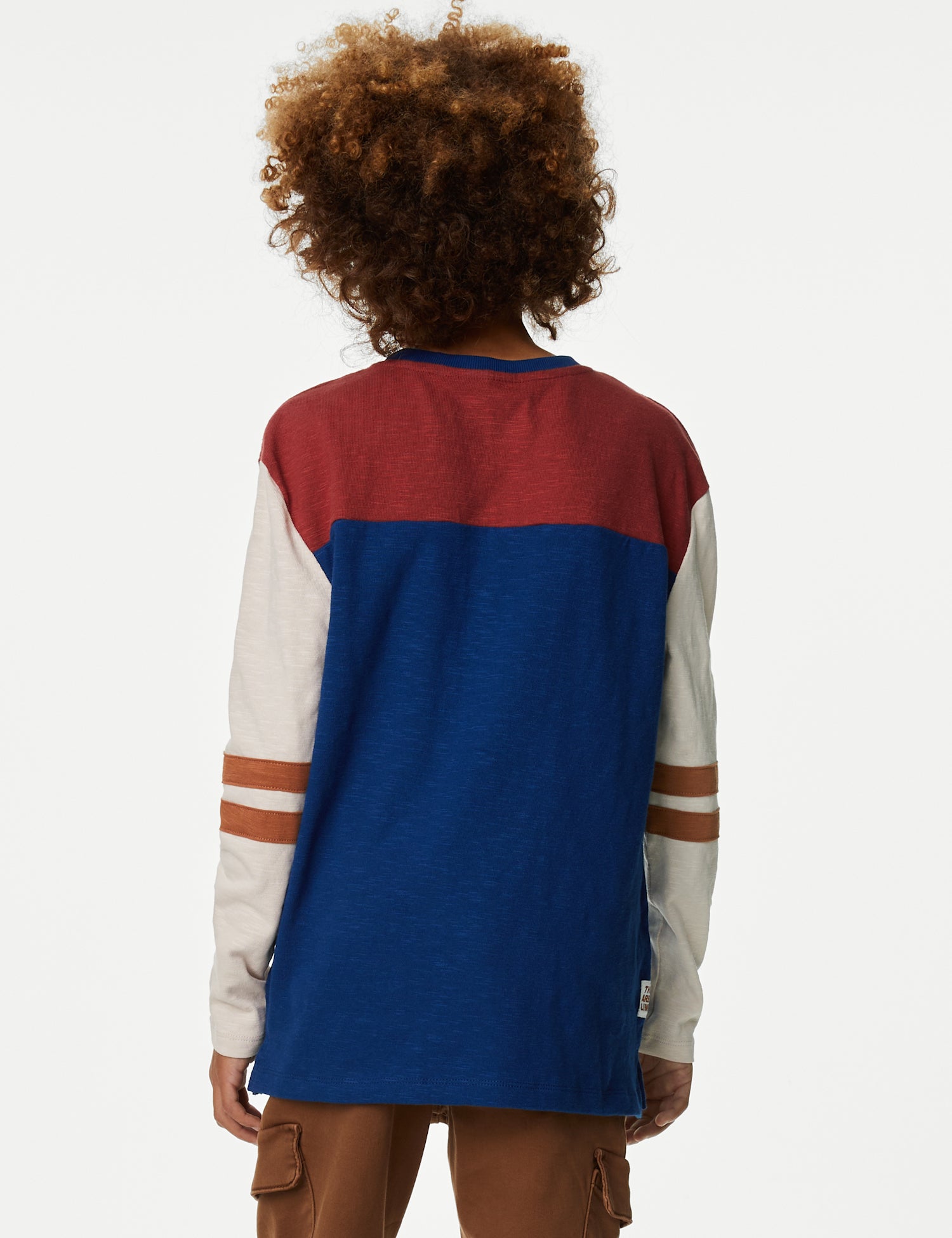 Pure Cotton Colour Block Top