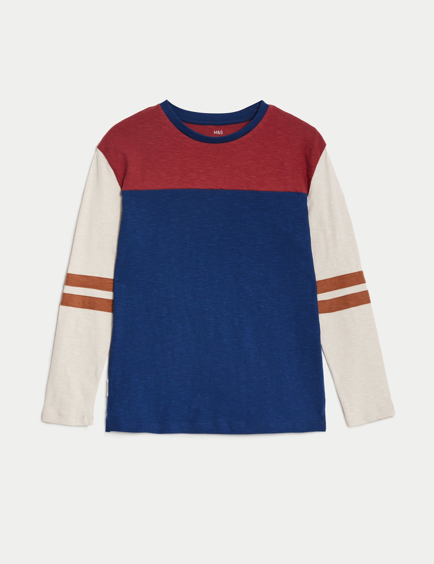 Pure Cotton Colour Block Top