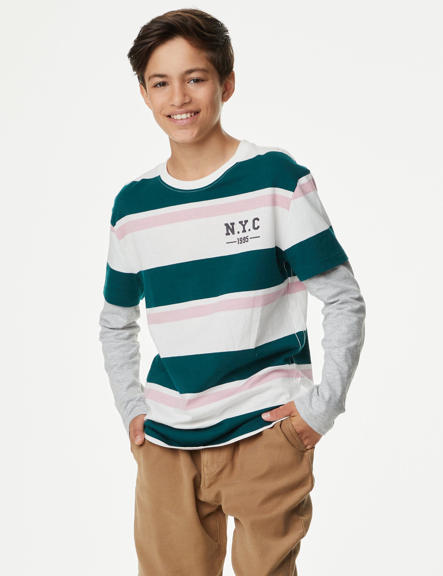 Pure Cotton Striped Top