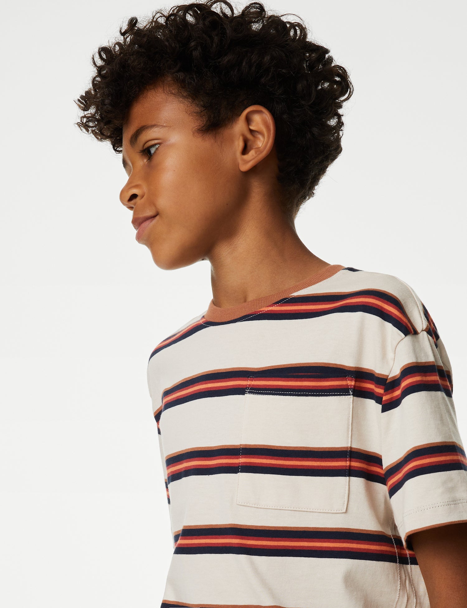 Pure Cotton Striped T-Shirt