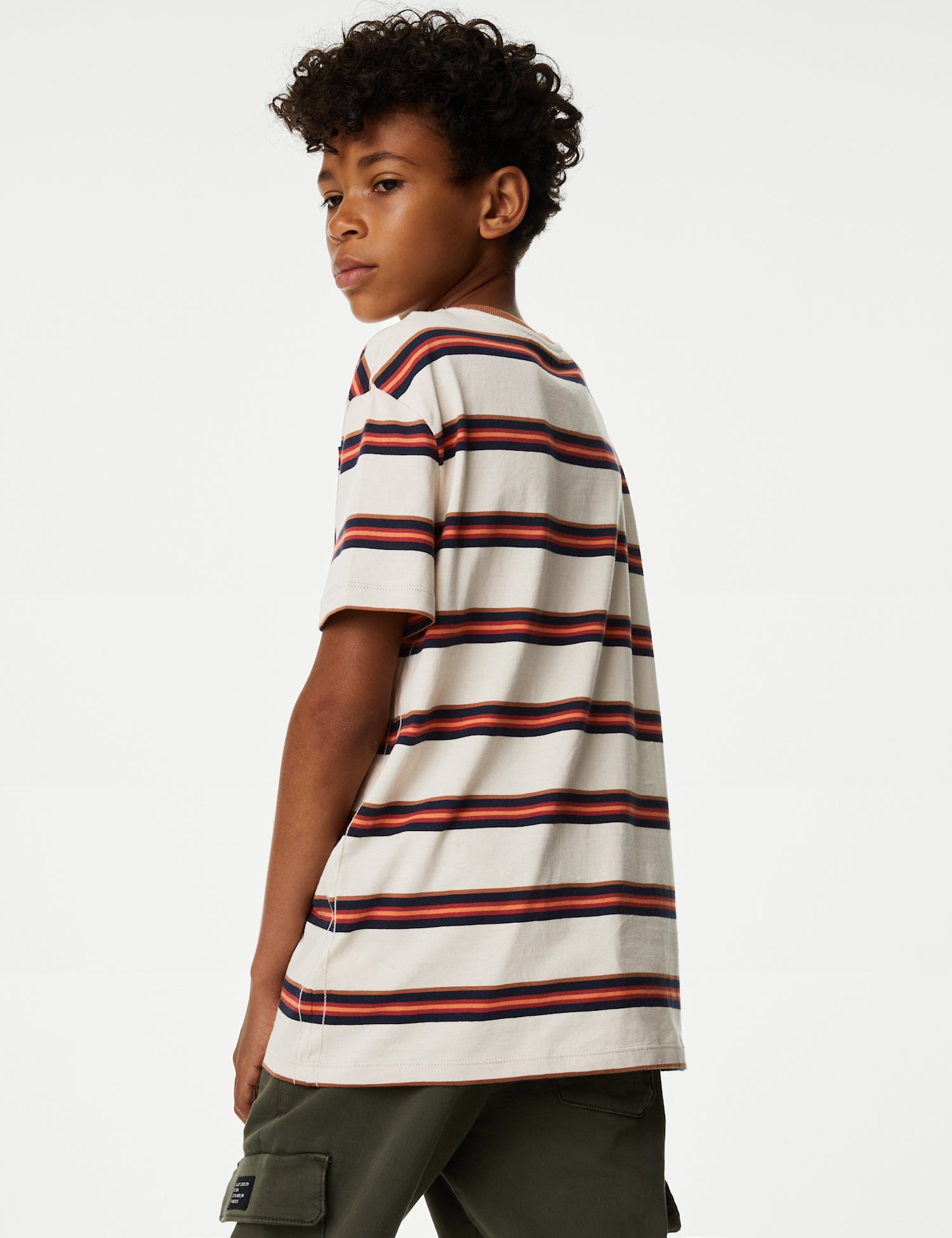 Pure Cotton Striped T-Shirt