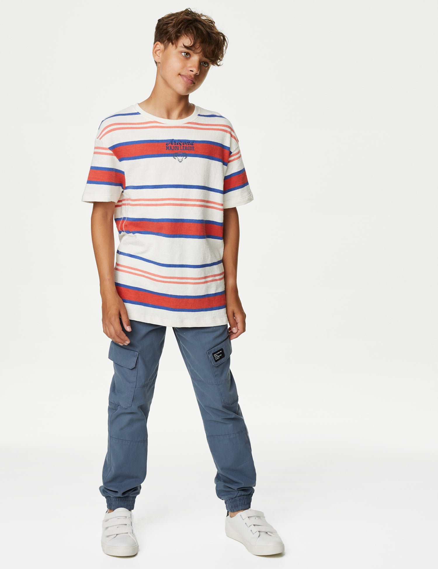 Pure Cotton Striped T-Shirt