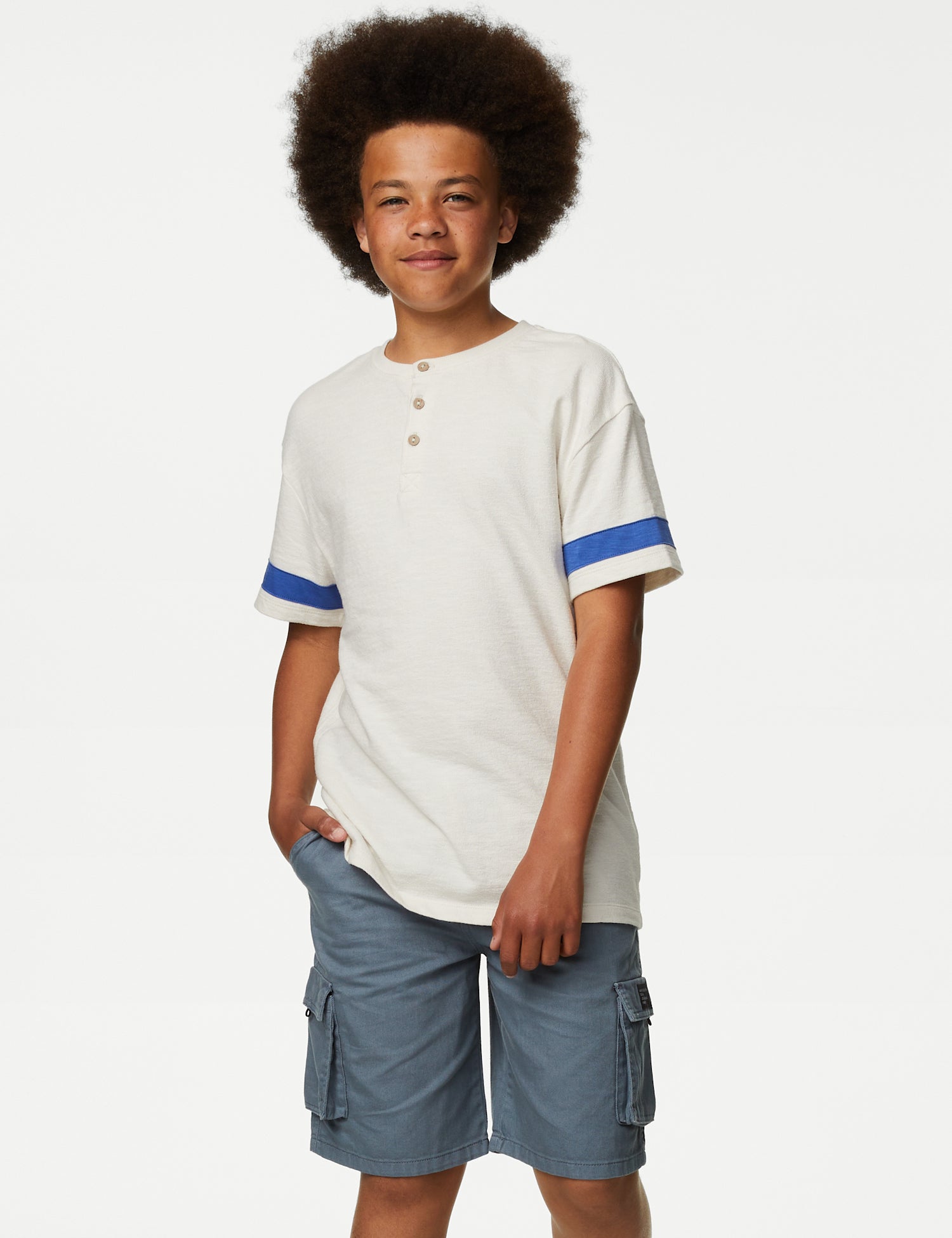 Pure Cotton Textured T-Shirt