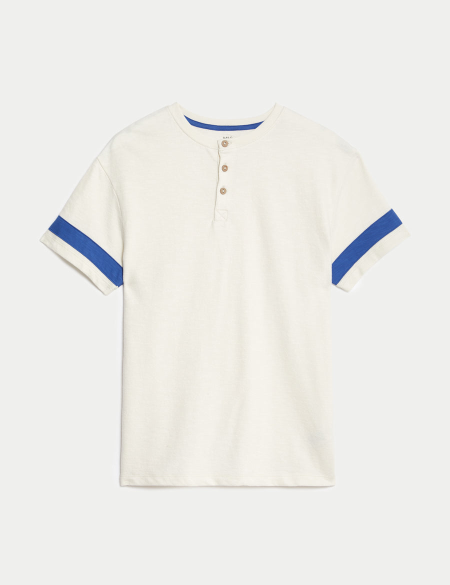 Pure Cotton Textured T-Shirt