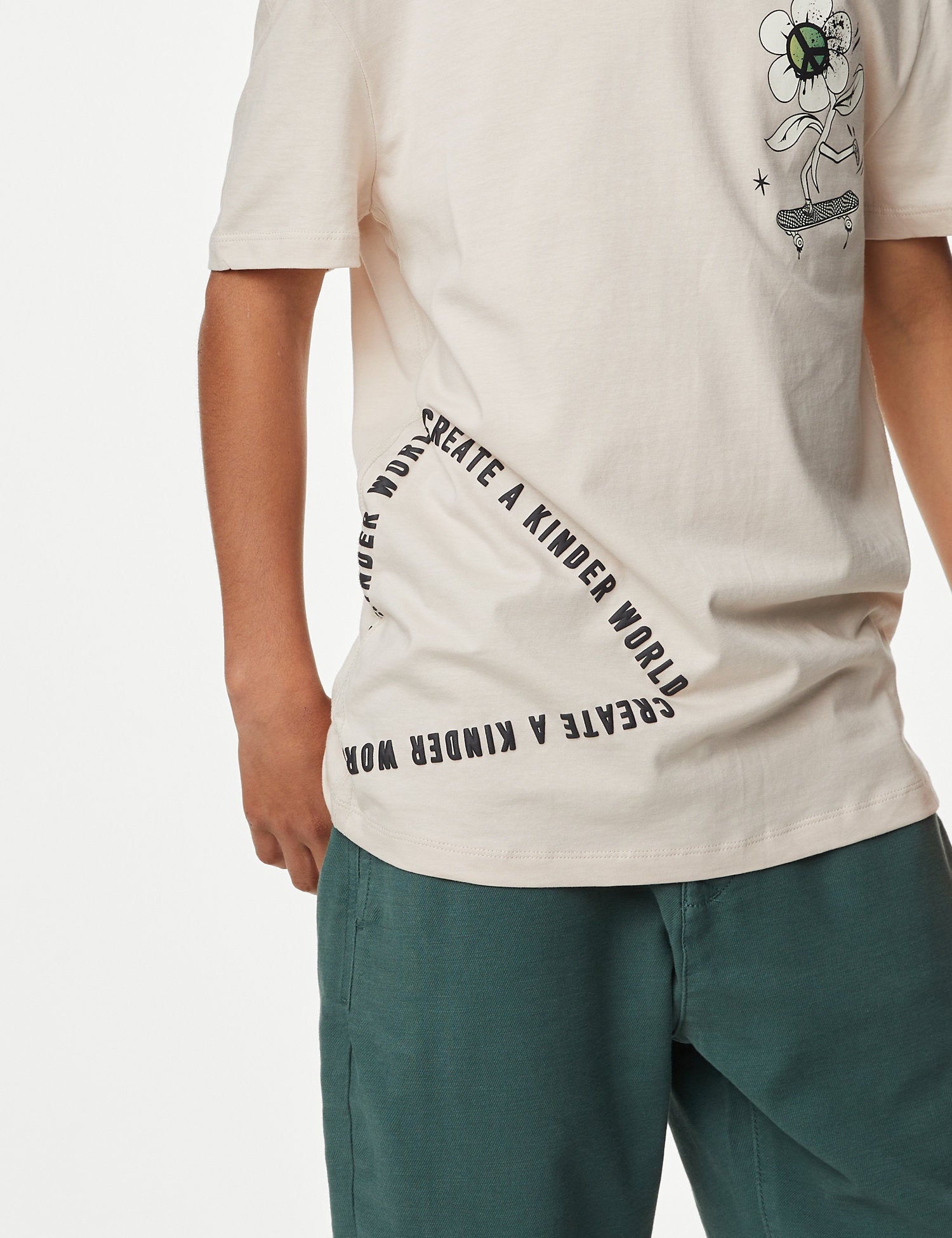 Pure Cotton Skater Print T-Shirt