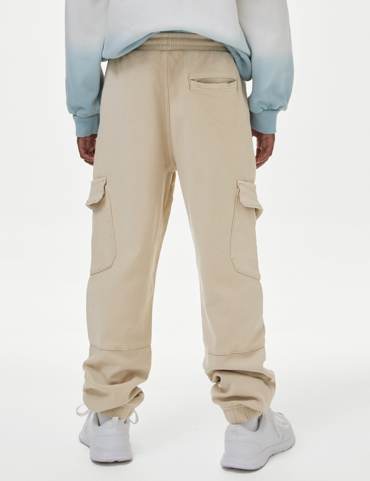 Cotton Rich Cuffed Cargo Trousers