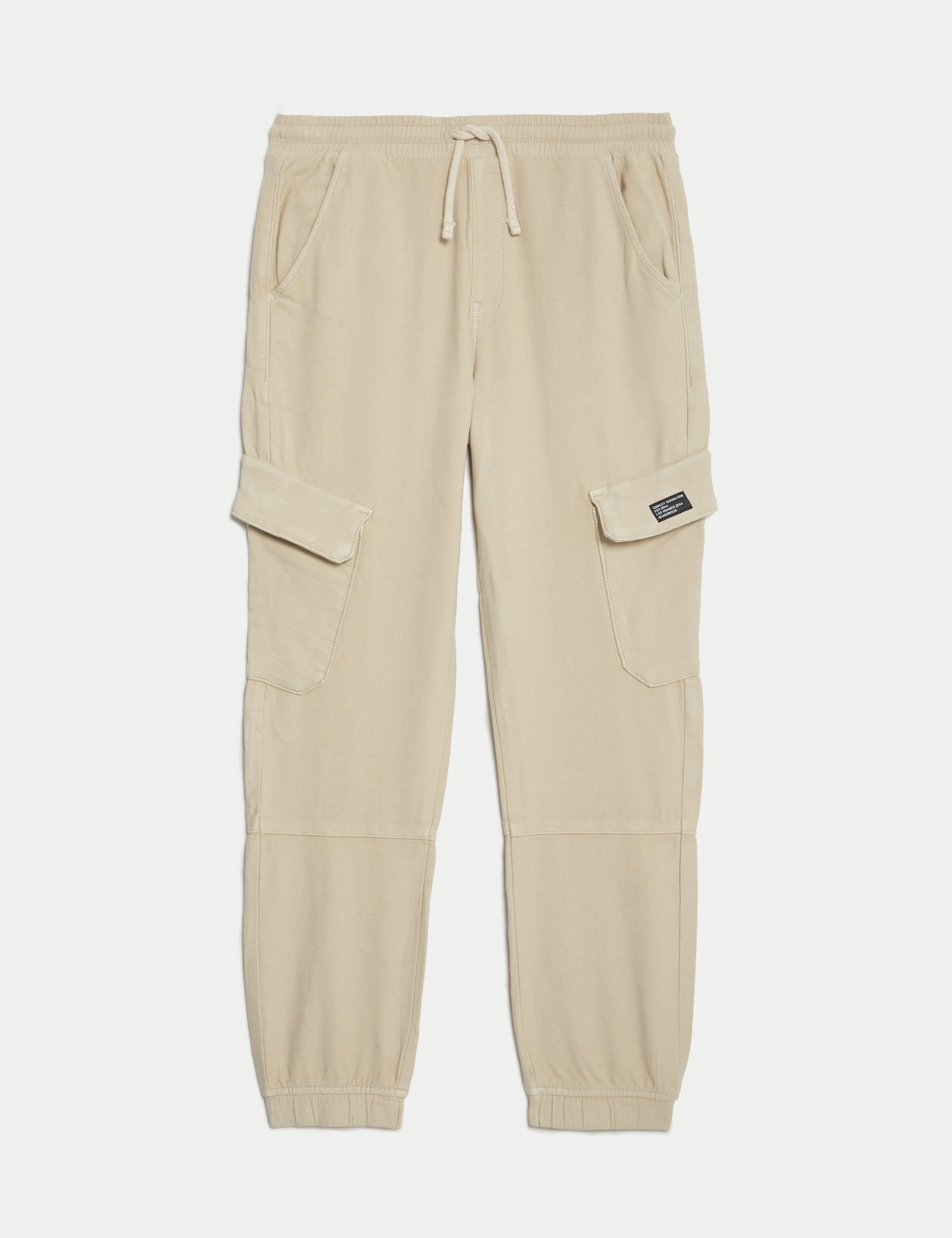 Cotton Rich Cuffed Cargo Trousers