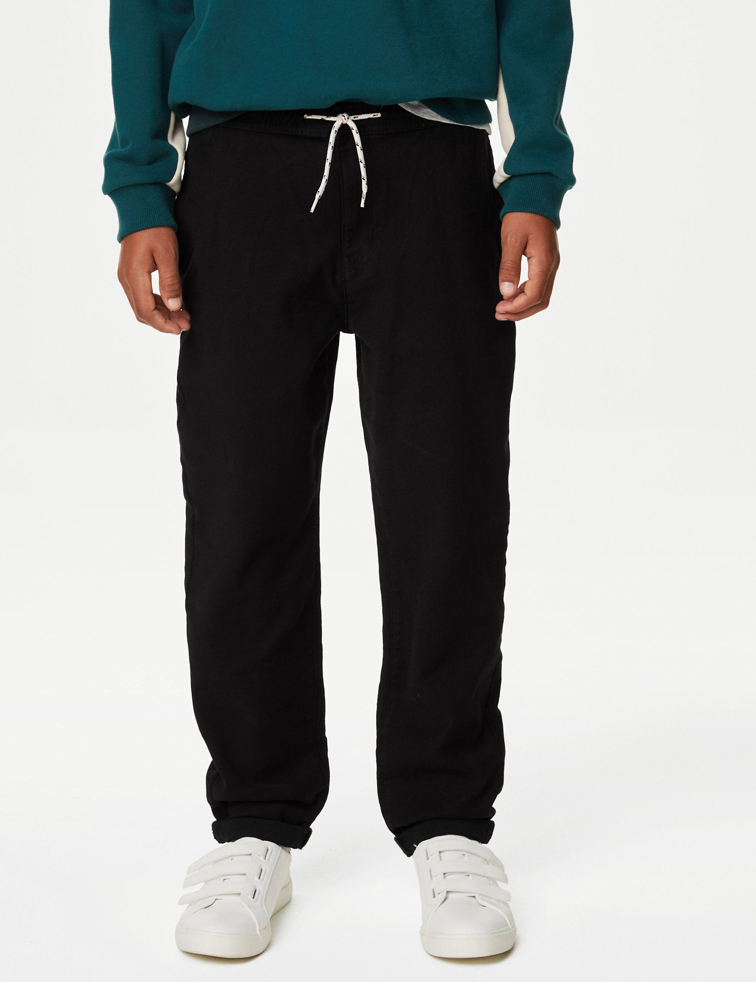 Relaxed Cotton Rich Elasticated Waist Chinos