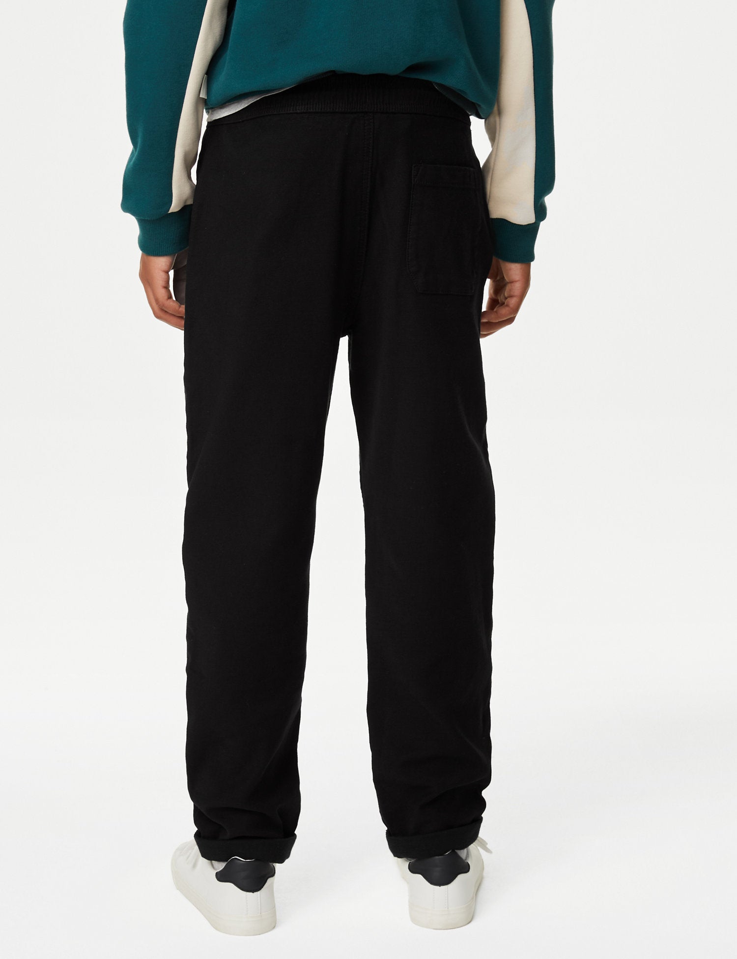 Relaxed Cotton Rich Elasticated Waist Chinos