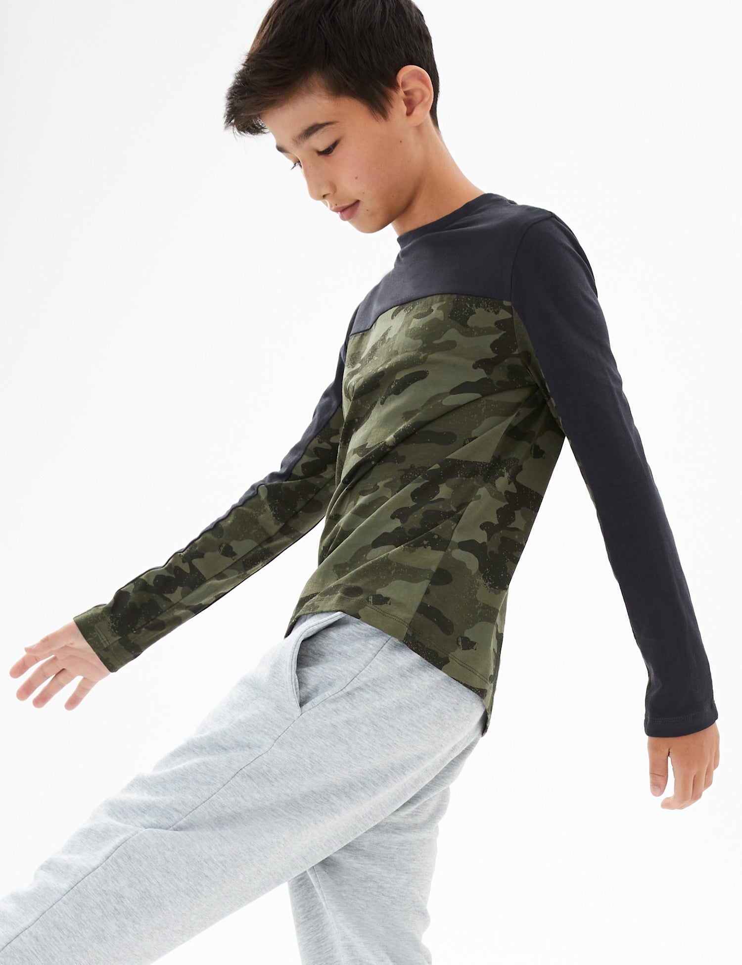 Pure Cotton Camouflage Top