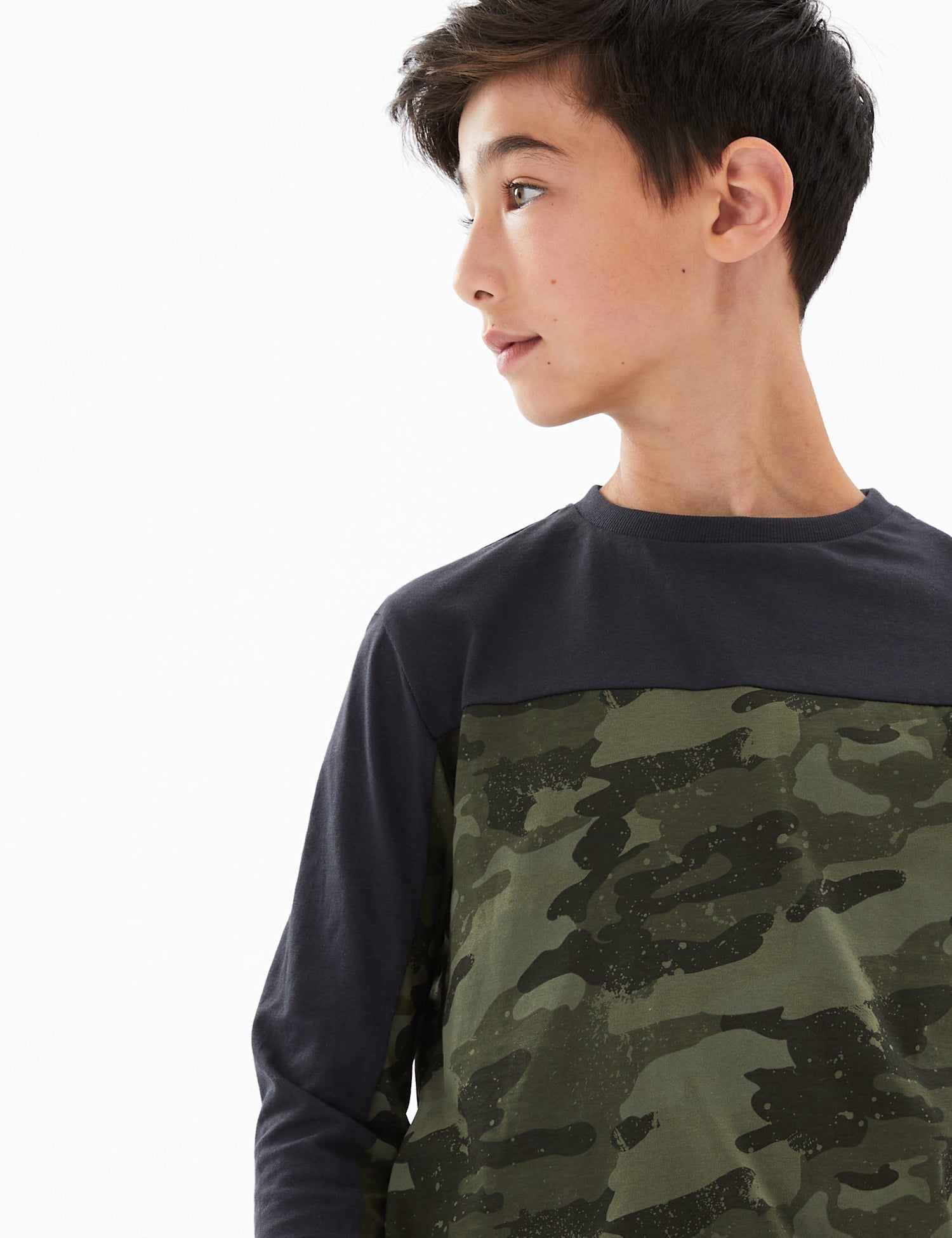 Pure Cotton Camouflage Top