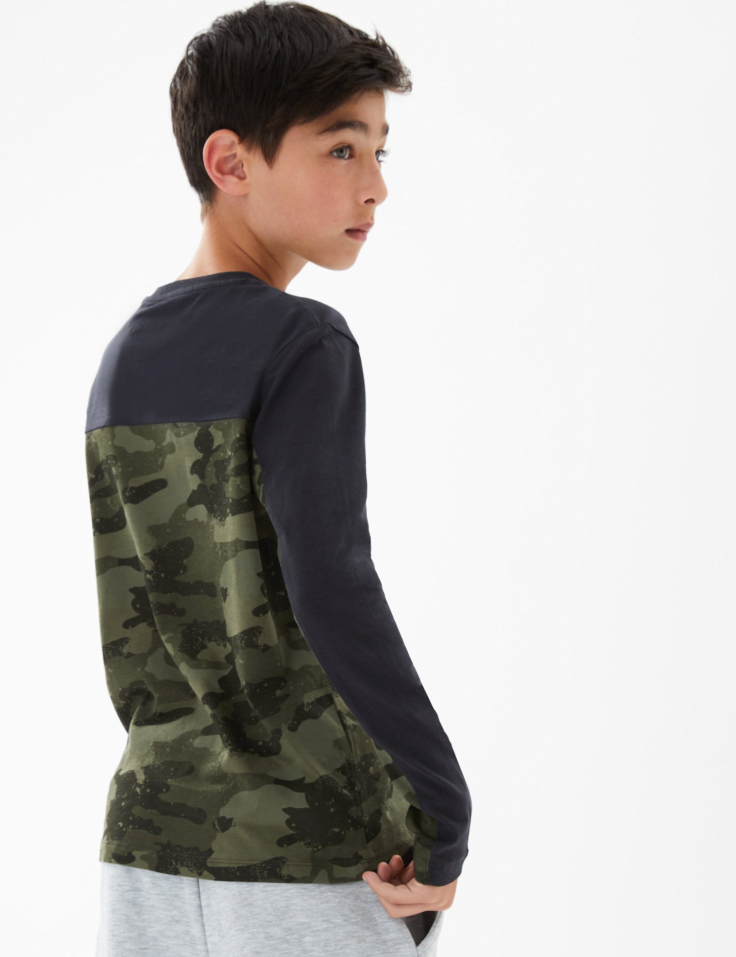 Pure Cotton Camouflage Top