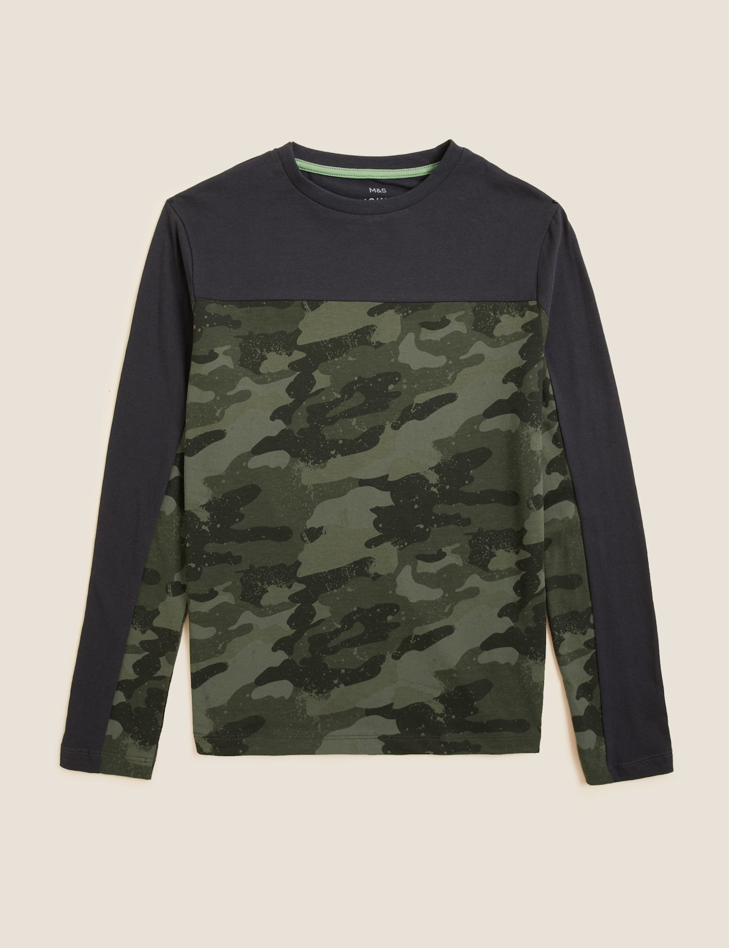 Pure Cotton Camouflage Top