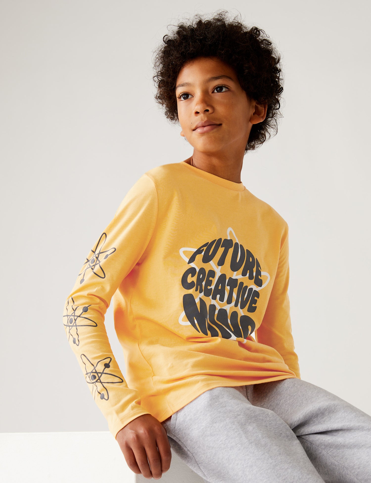 Pure Cotton Creative Mind Slogan Top