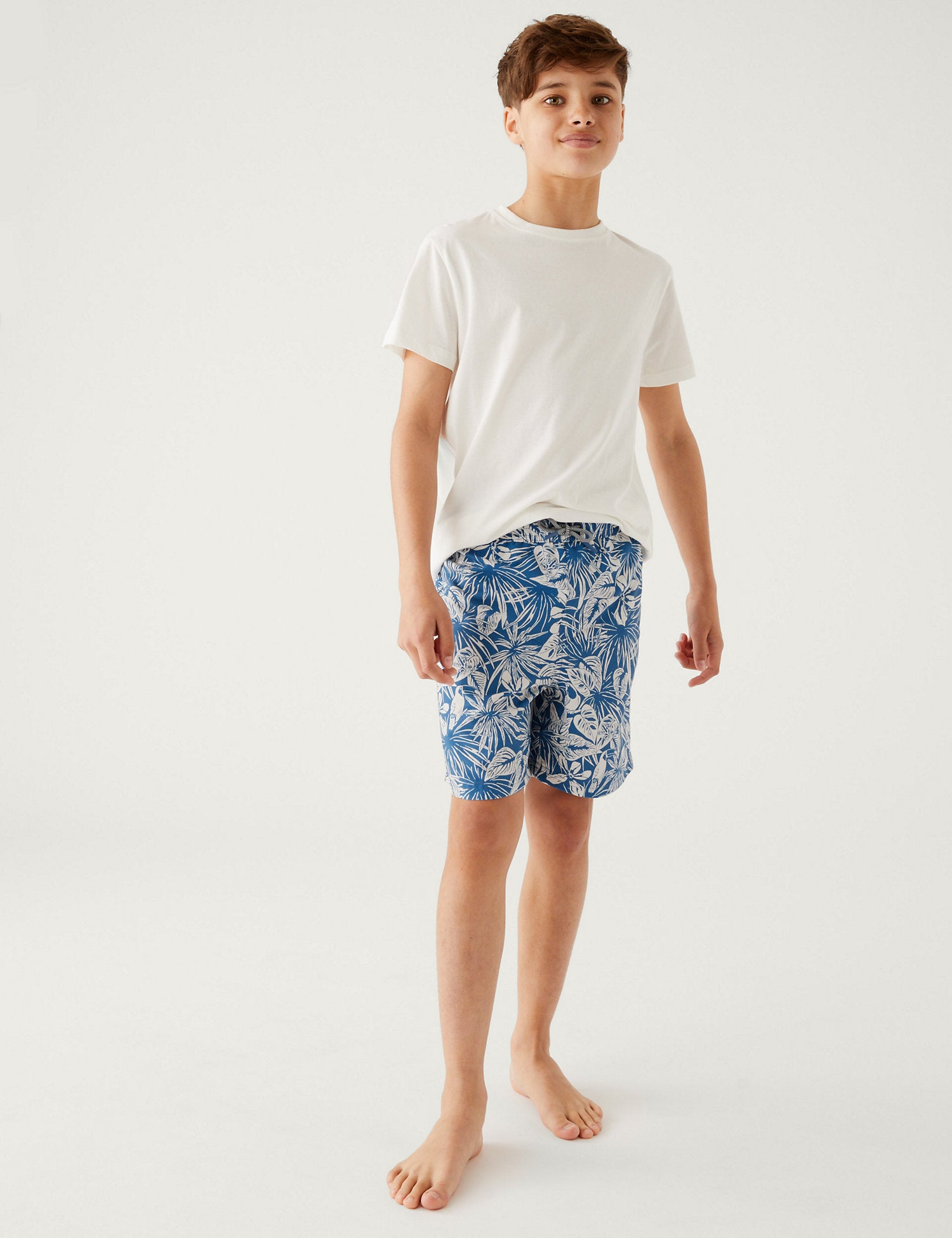 Mini Me Tropical Print Swim Shorts
