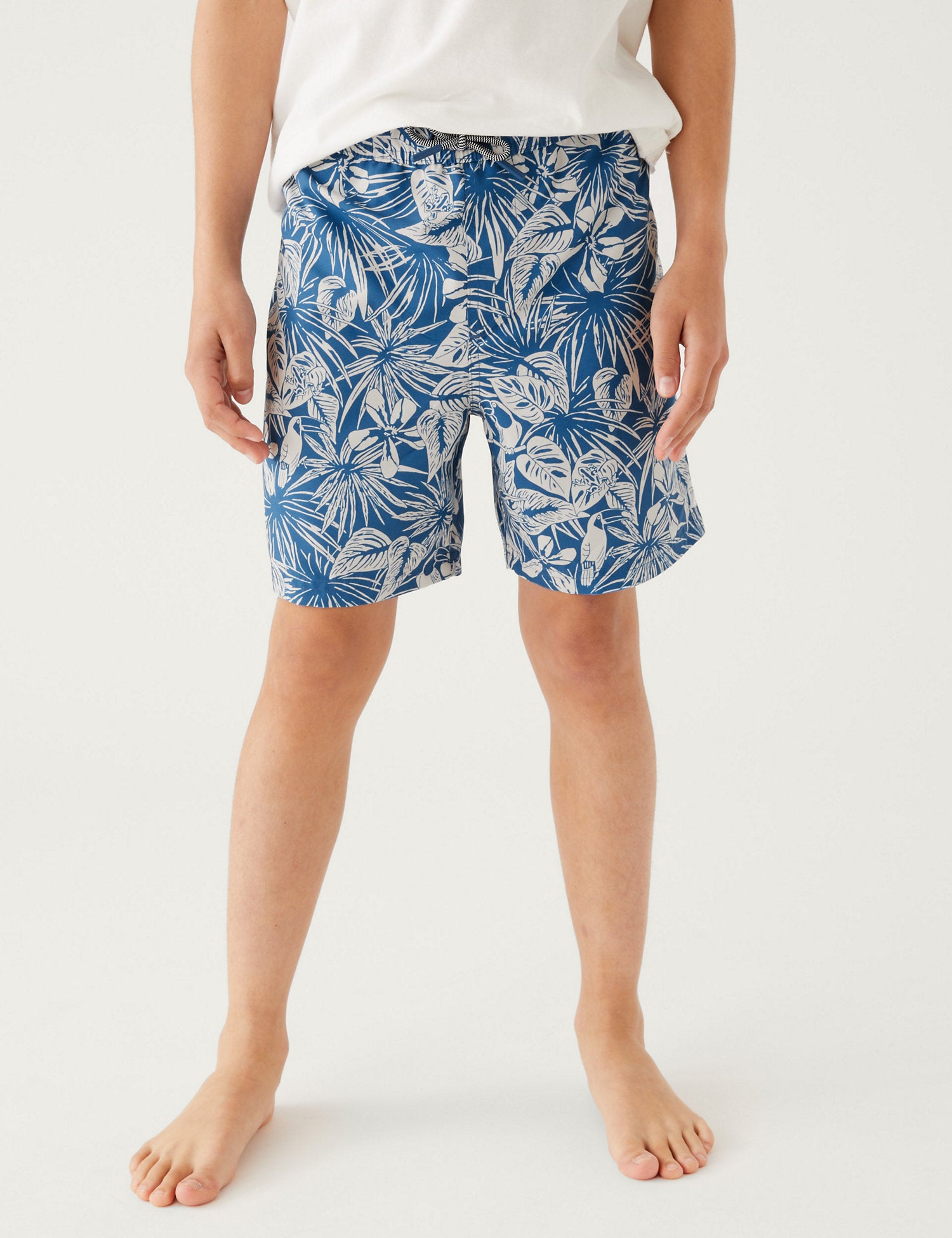 Mini Me Tropical Print Swim Shorts