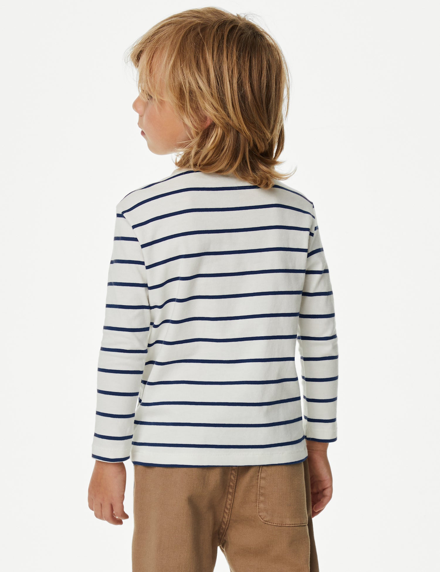 Pure Cotton Breton Striped Henley Top