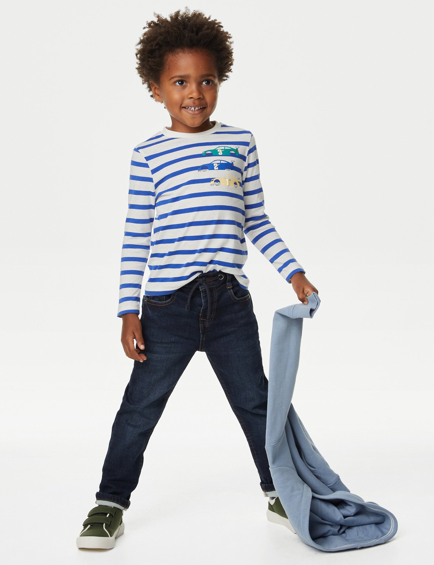 Regular Cotton Rich Elasticated Waist Jeans