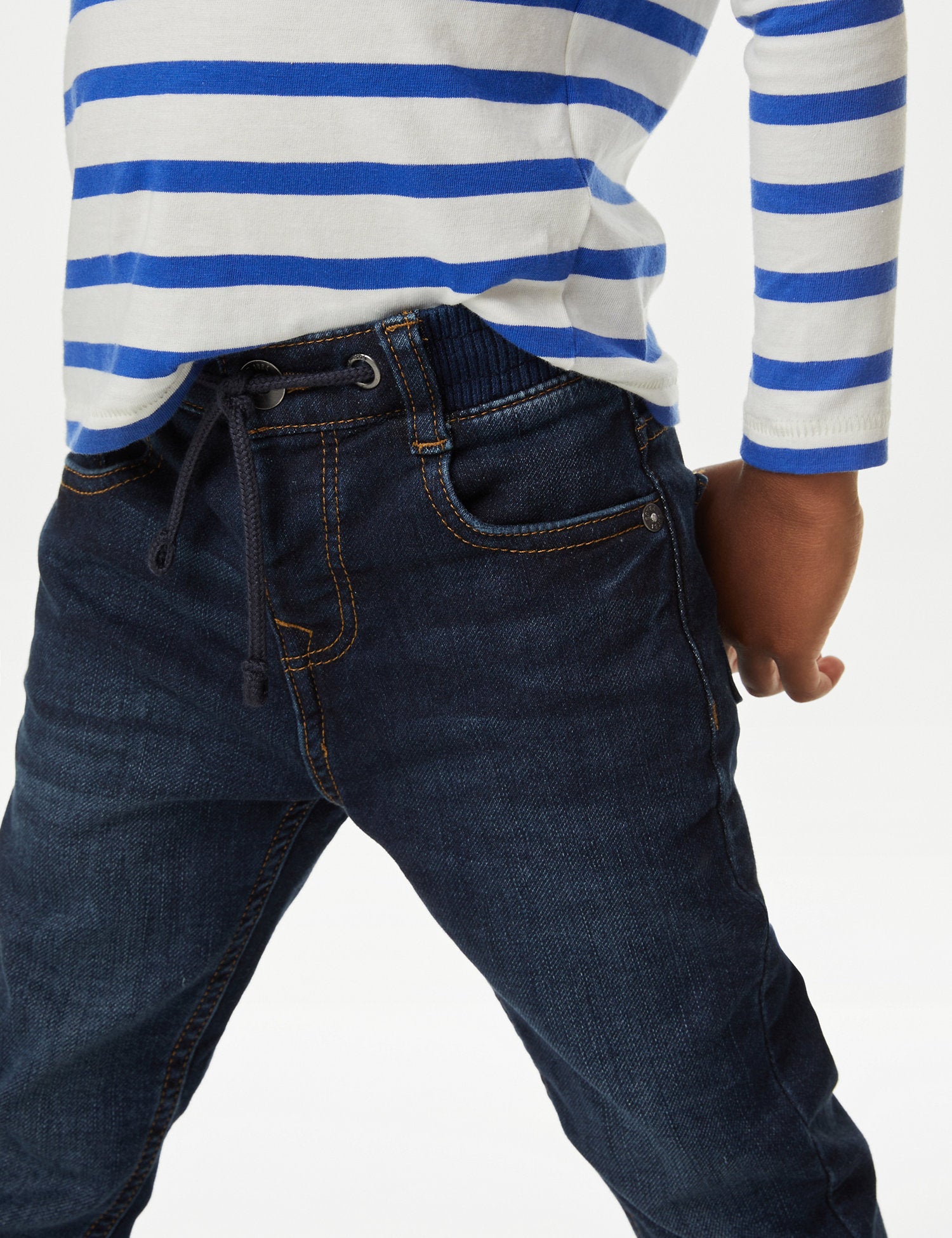 Regular Cotton Rich Elasticated Waist Jeans