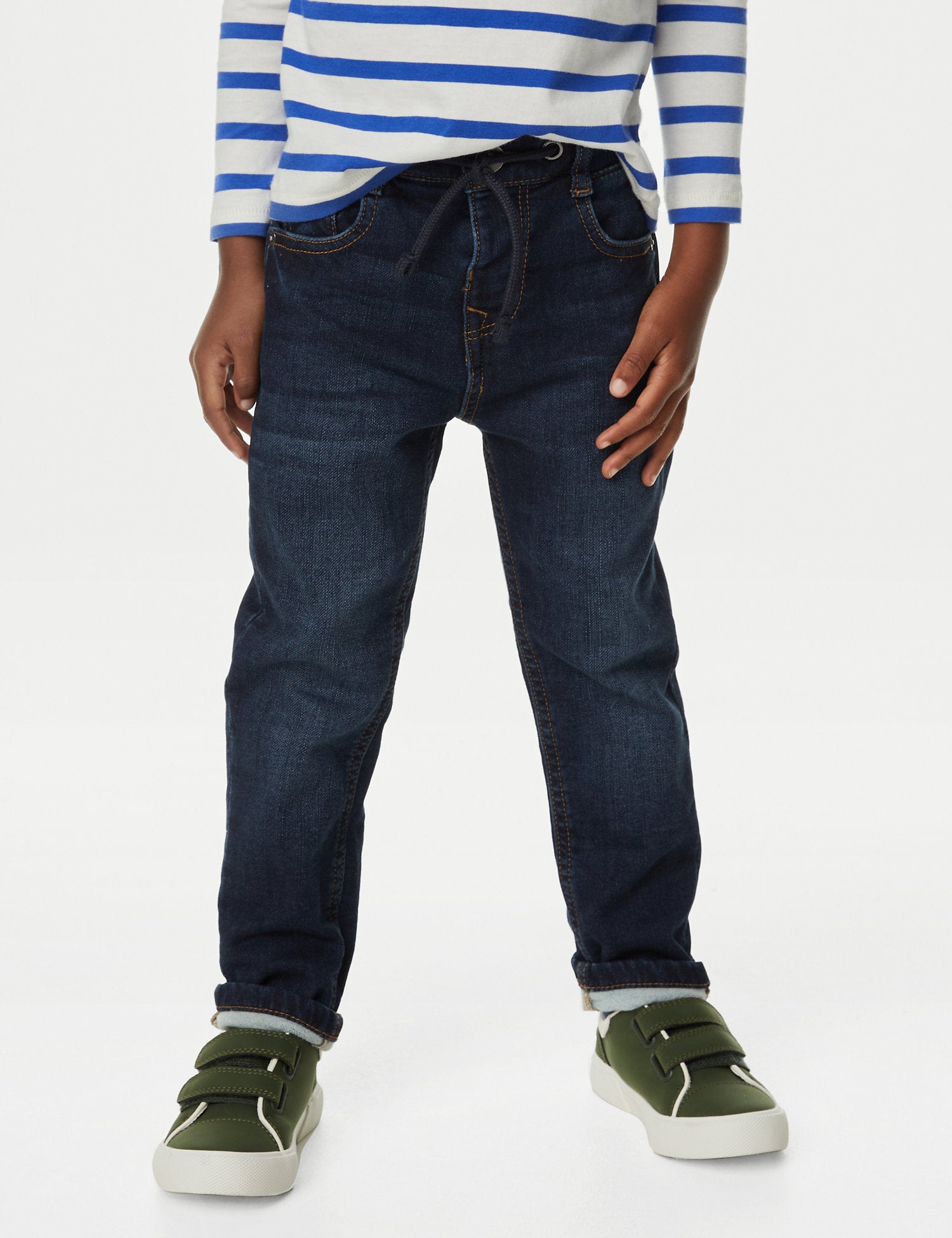 Regular Cotton Rich Elasticated Waist Jeans