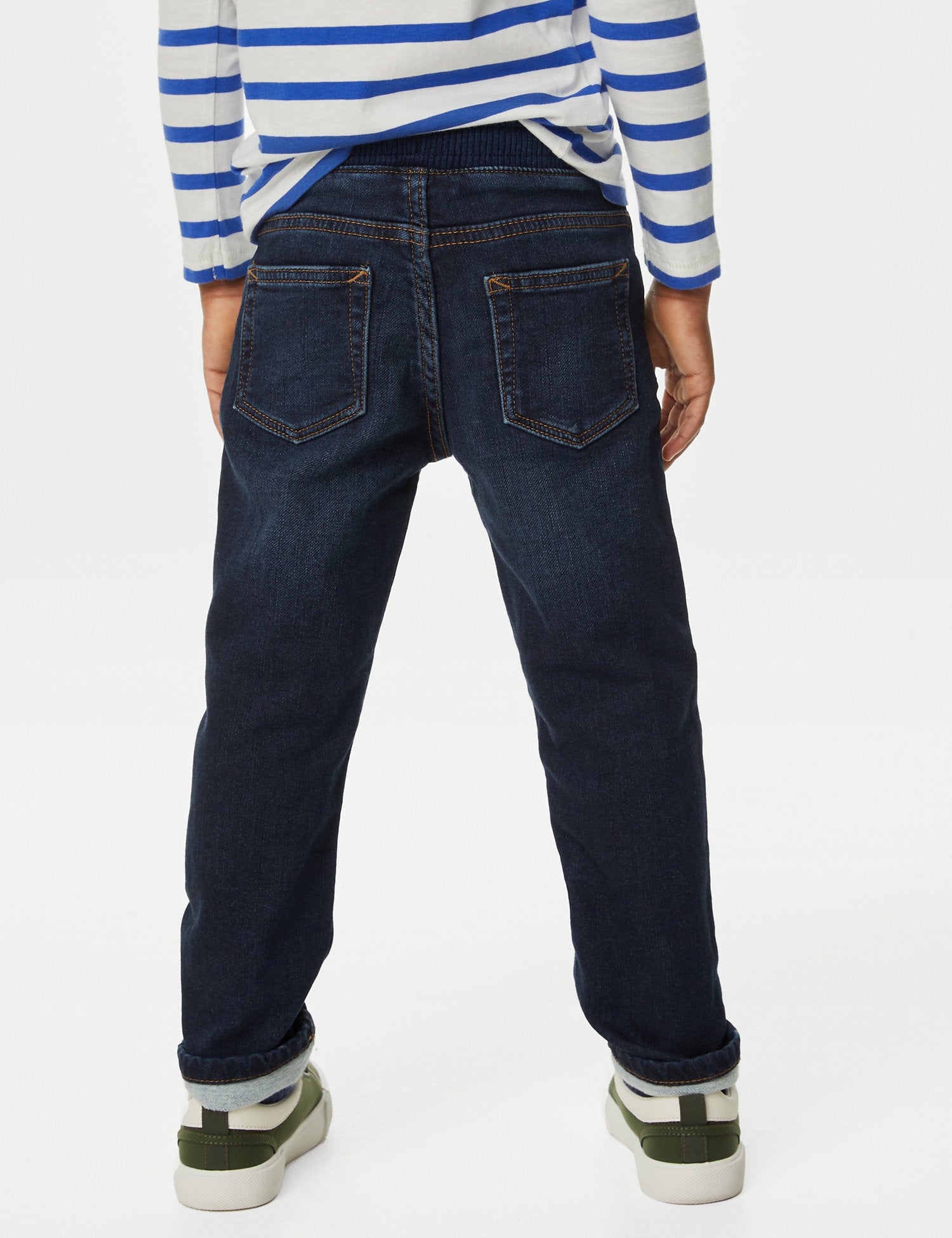 Regular Cotton Rich Elasticated Waist Jeans