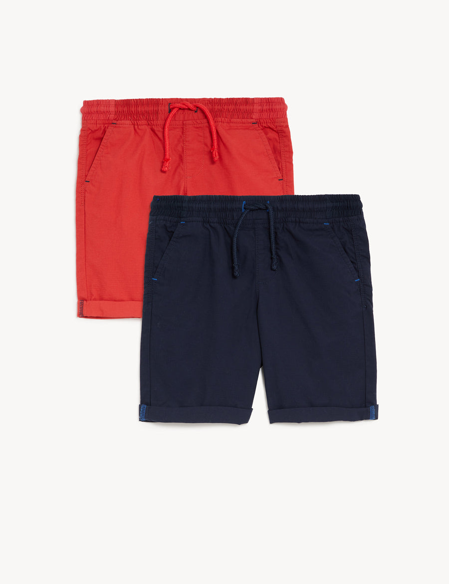 2pk Pure Cotton Shorts
