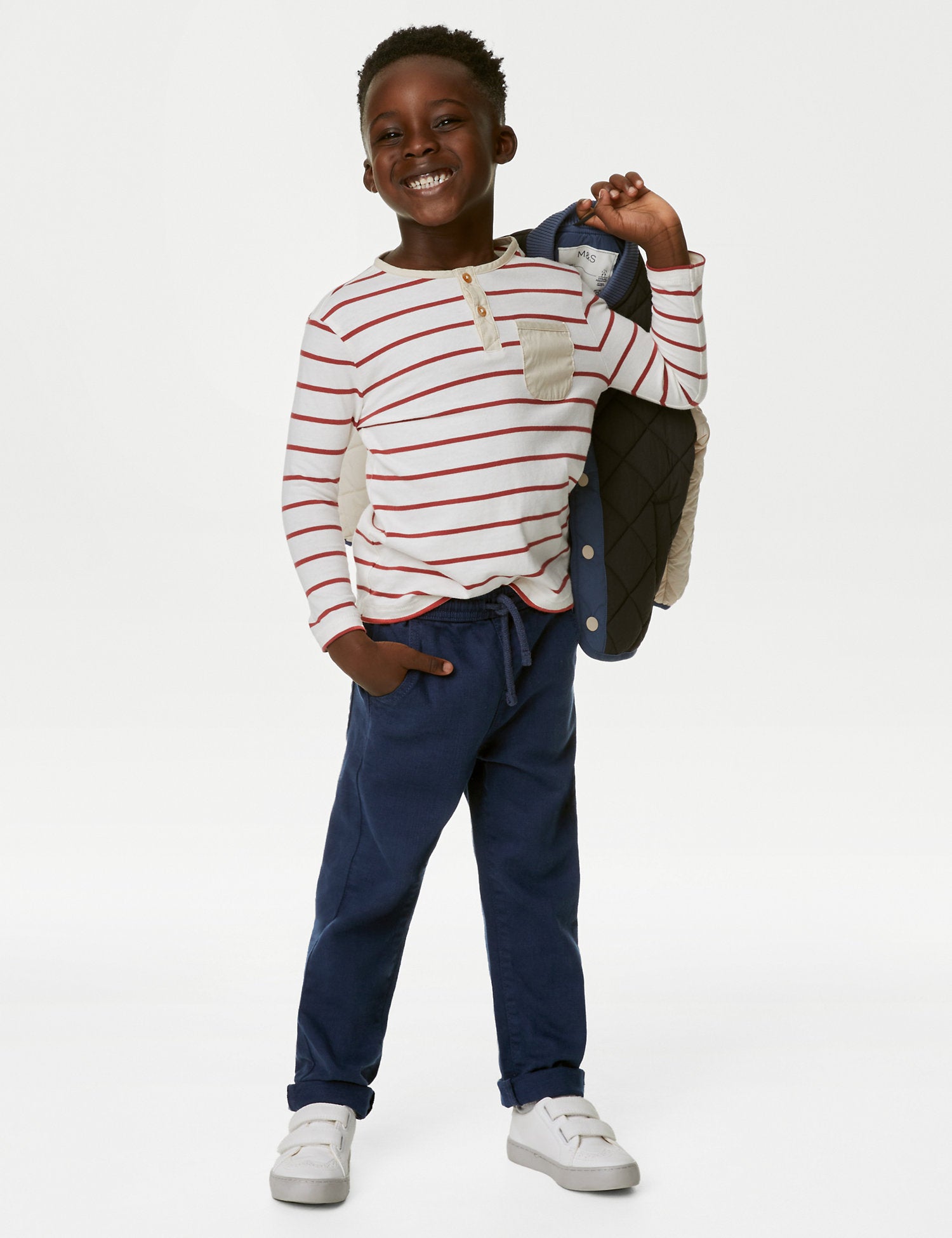 Cotton Rich Relaxed Fit Trousers