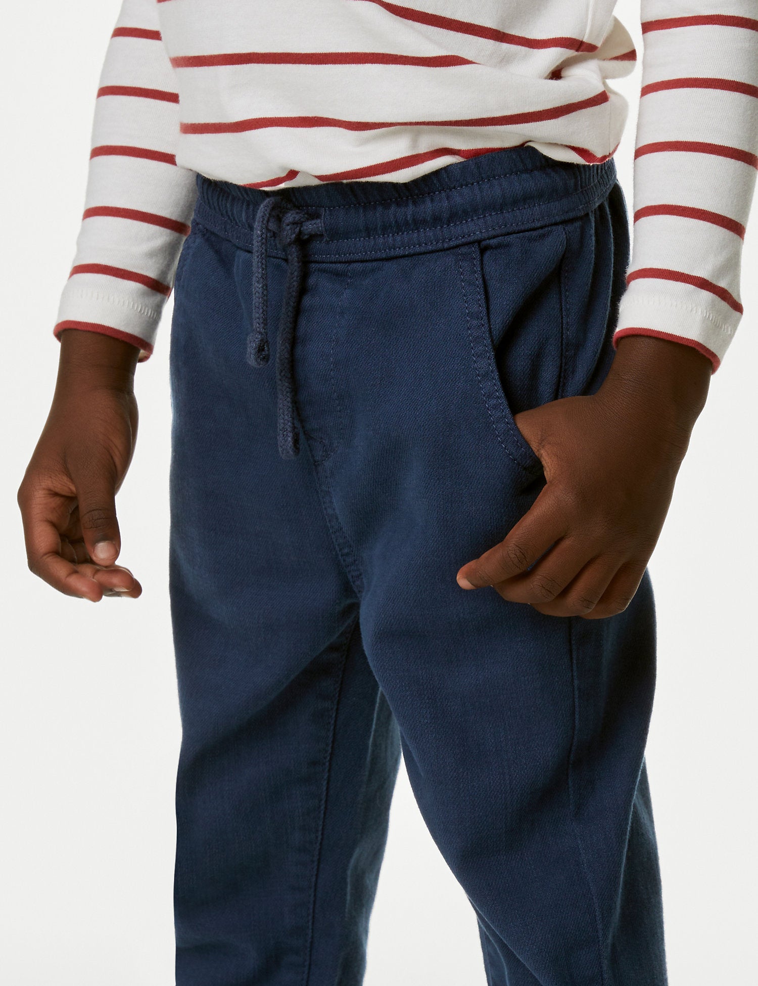 Cotton Rich Relaxed Fit Trousers
