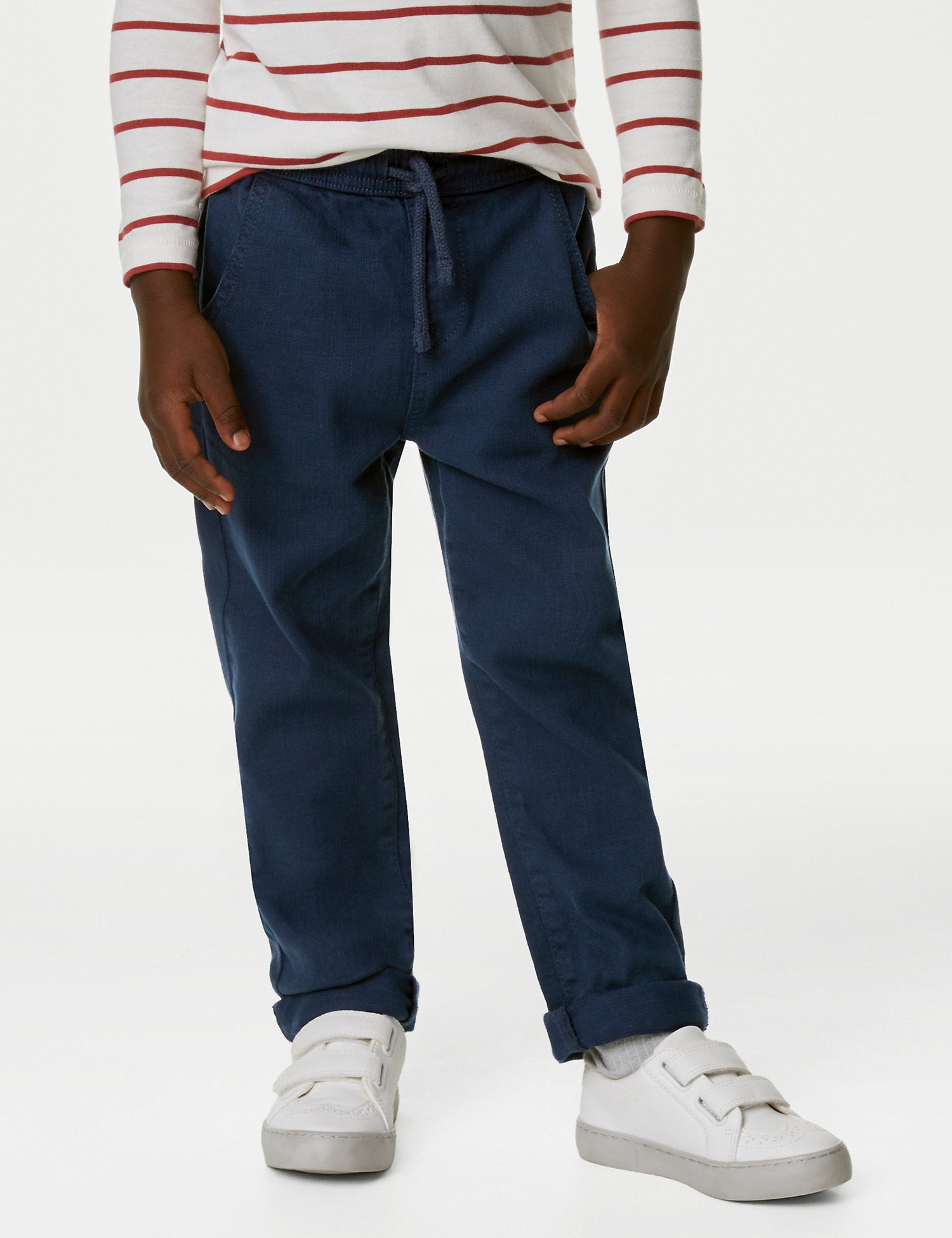 Cotton Rich Relaxed Fit Trousers