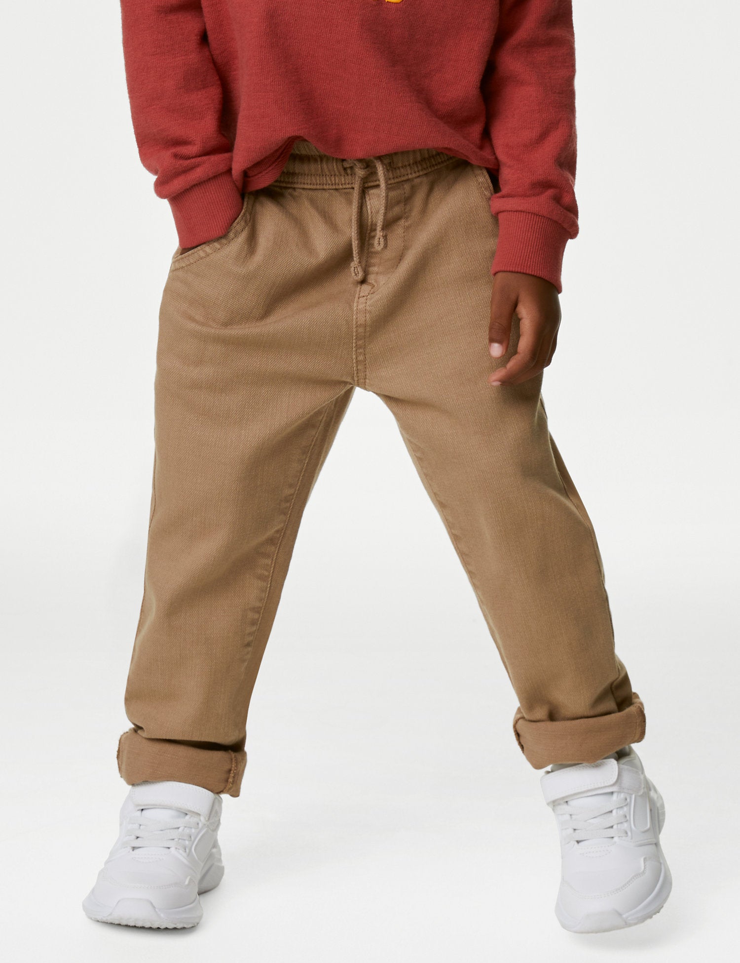 Cotton Rich Relaxed Fit Trousers