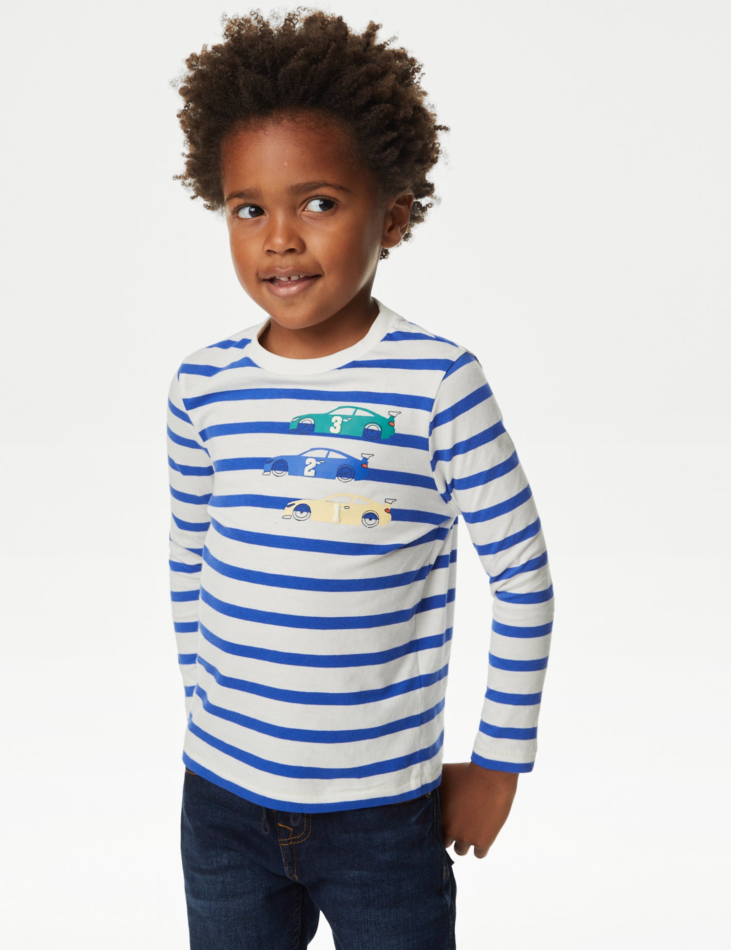 2pk Pure Cotton Striped & Plain Tops