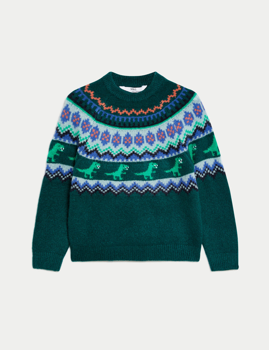 Dinosaur Fair Isle Jumper