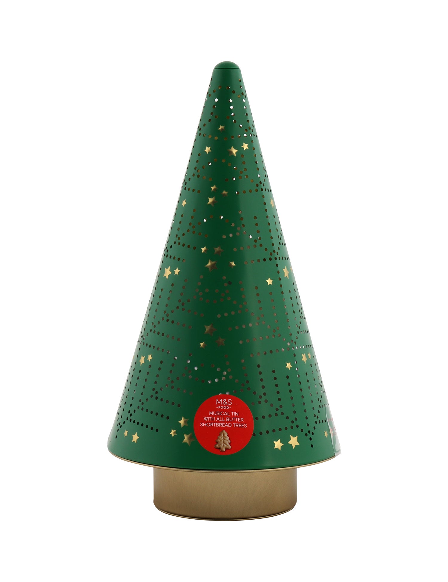 Musical Tin with All Butter Shortbread Trees 230g