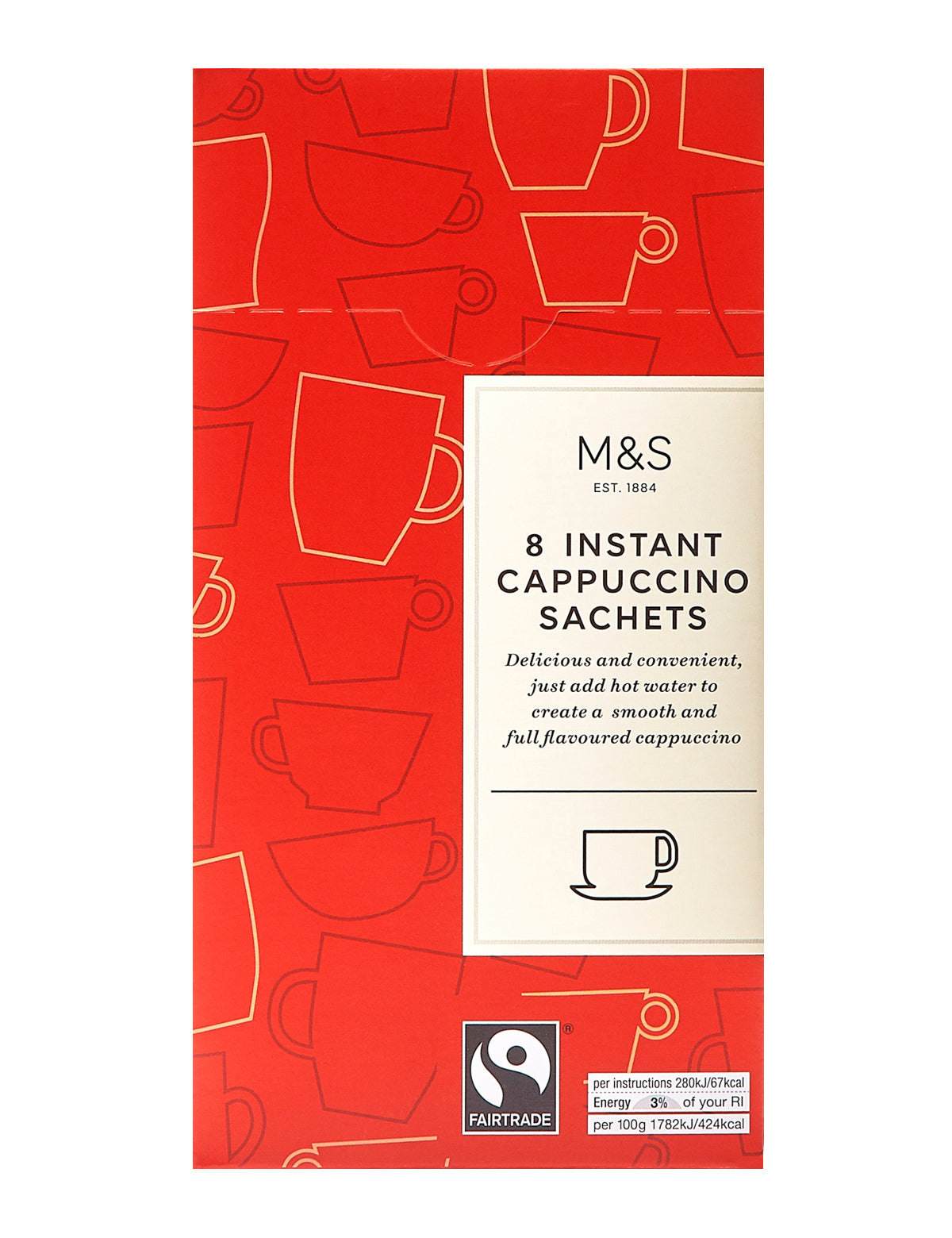 8 Instant Cappuccino Sachets