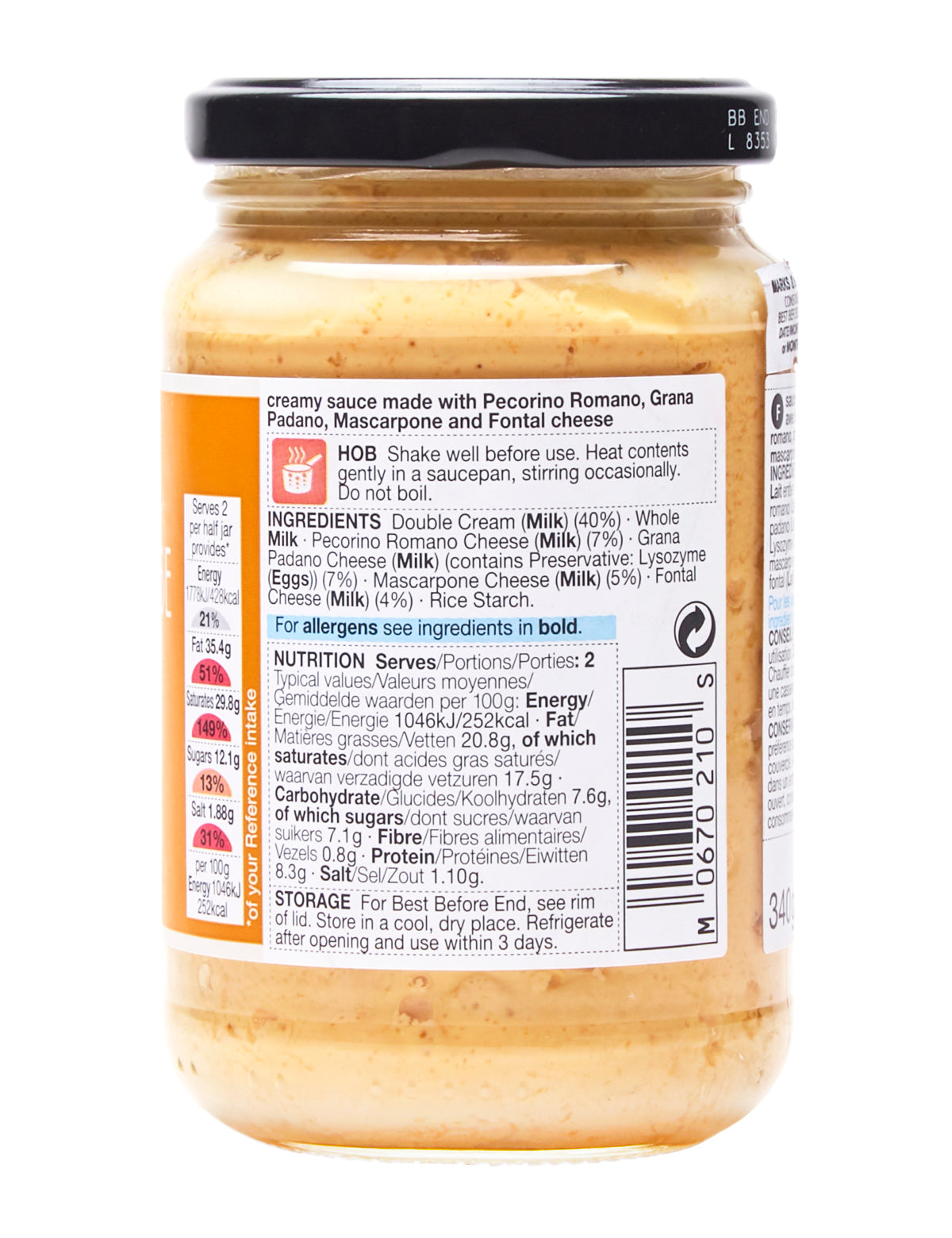 Four Cheese Pasta Sauce