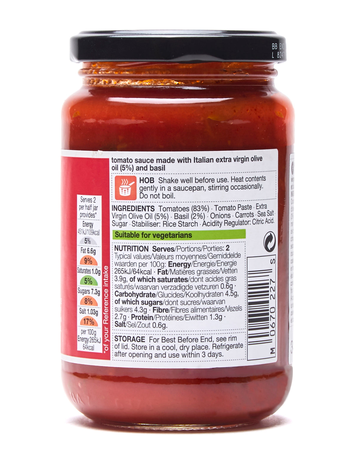 Tomato & Basil Pasta Sauce