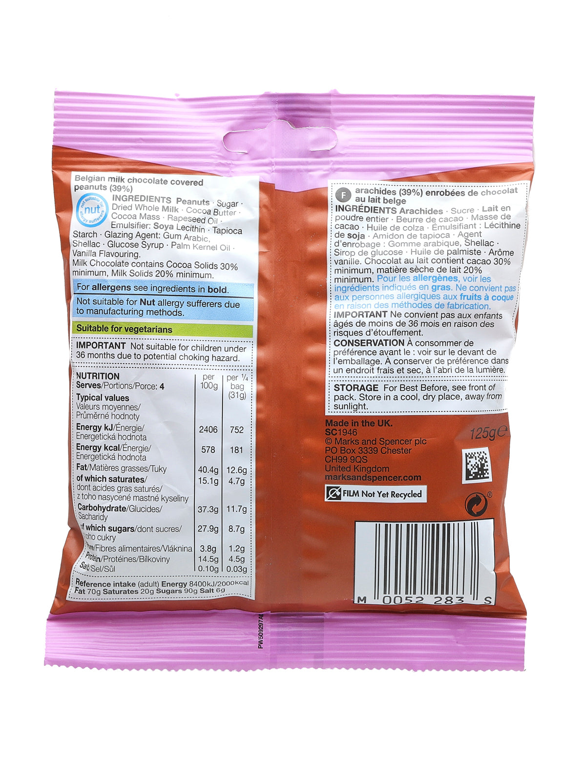 Belgian Milk Chocolate Peanuts