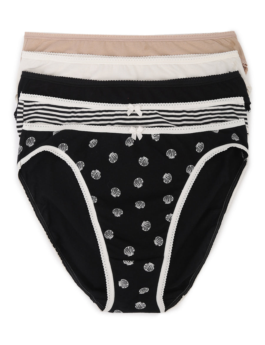 IBO 5pk Cotton Lycra High Leg