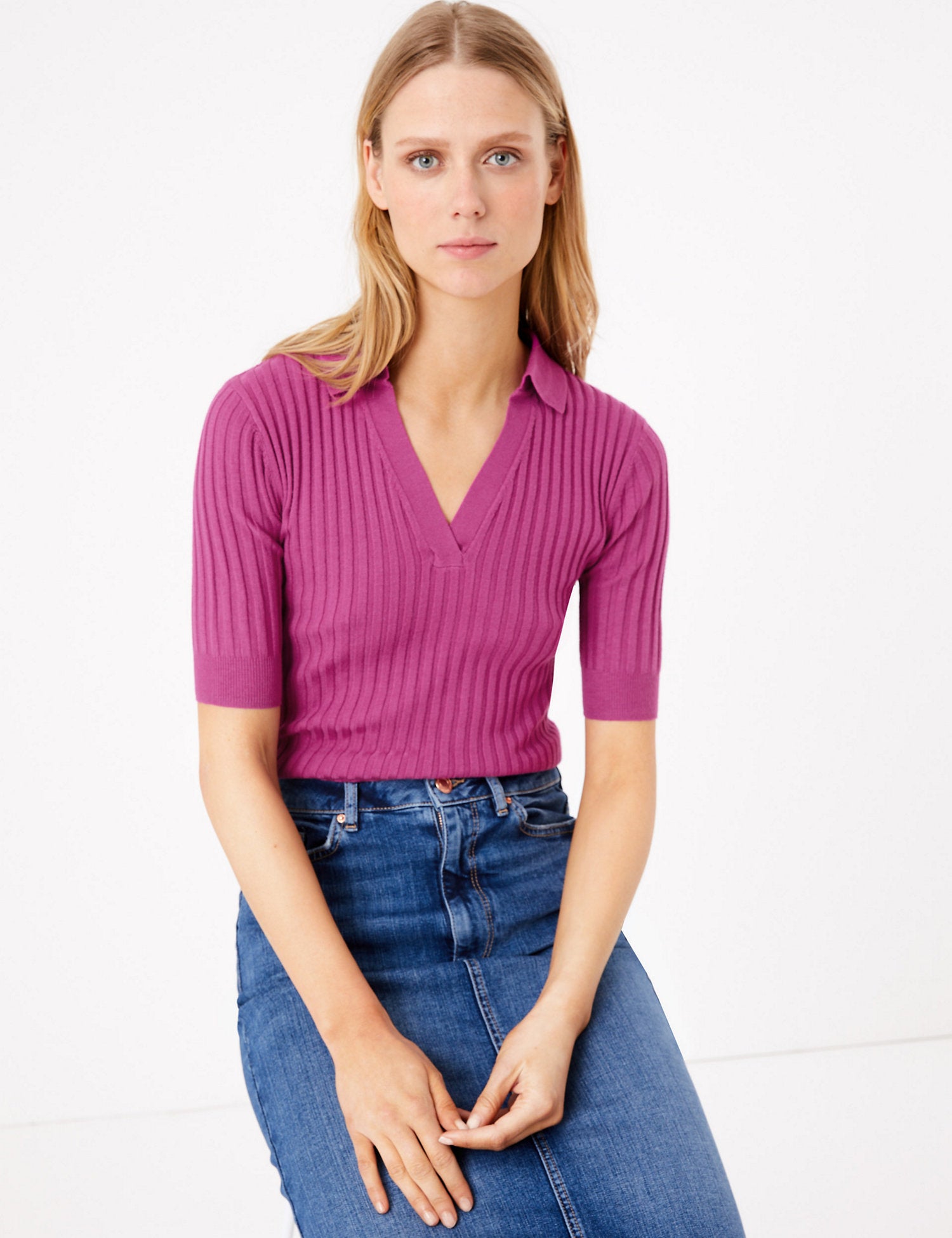 Textured Knitted Top