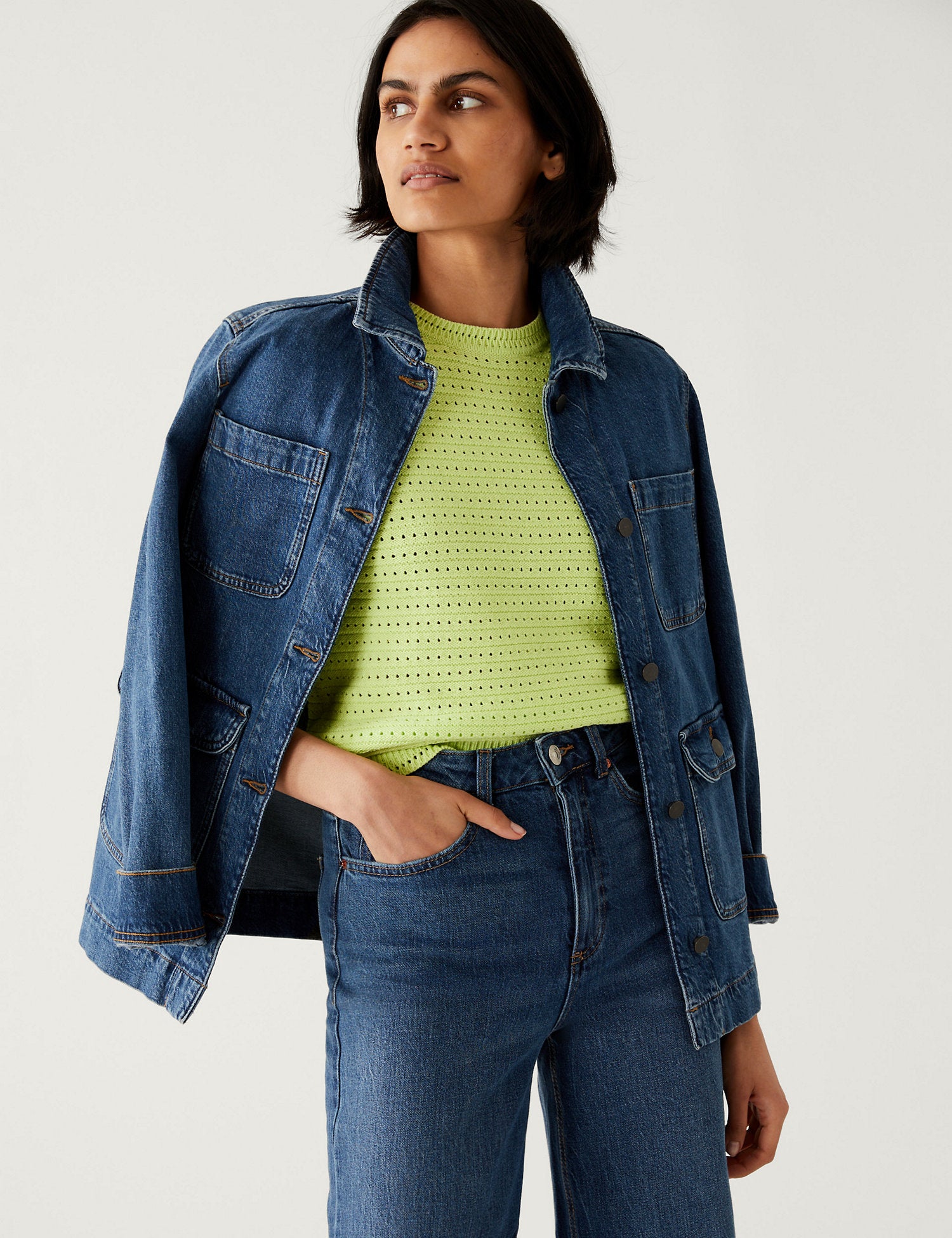 Cotton Rich Textured Knitted Top