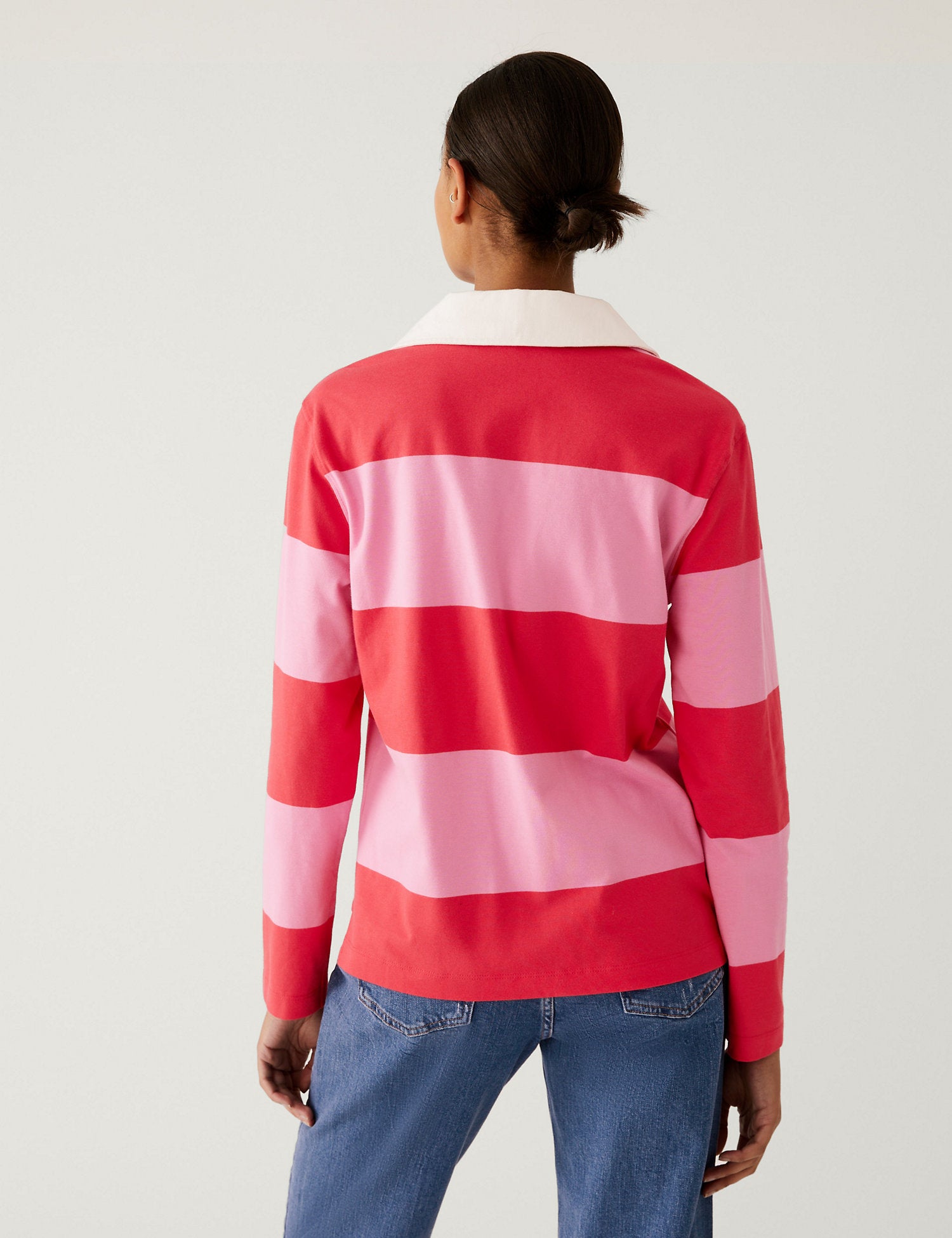 Pure Cotton Striped Rugby Top