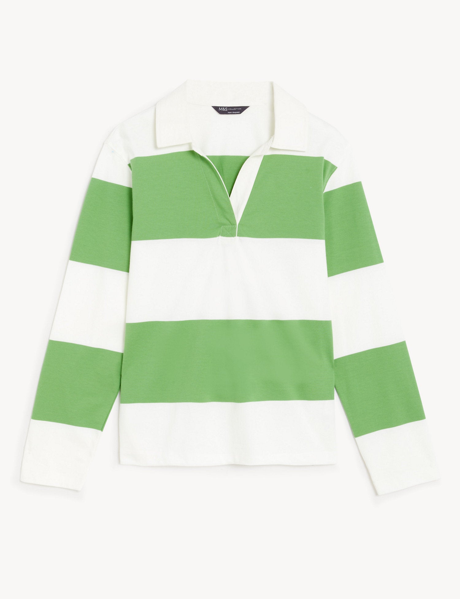 Pure Cotton Striped Rugby Top