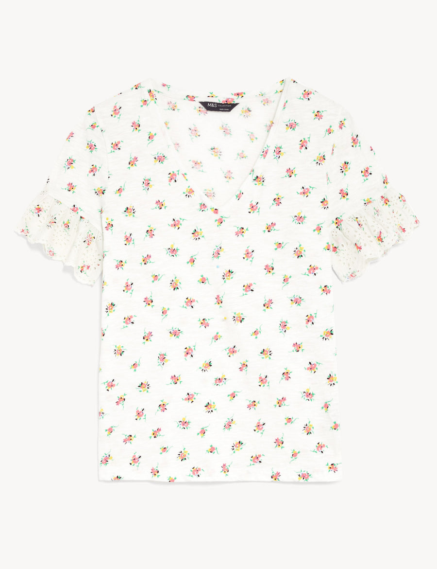 Pure Cotton Printed Top