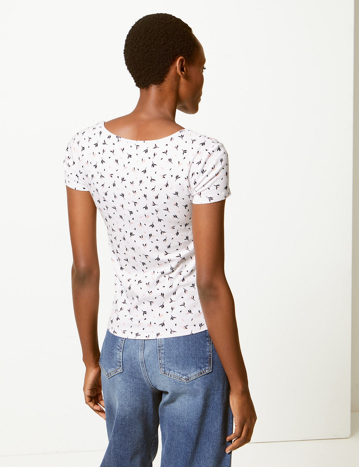 Printed Fitted T-Shirt